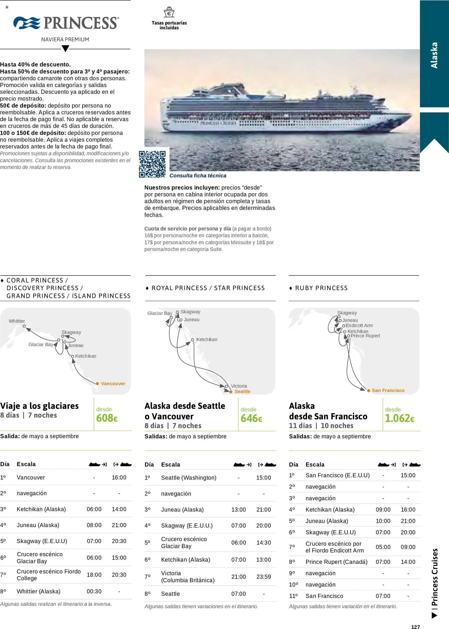 Viajes El Corte Inglés Cruceros marítimos │ válido desde el 01/01/2026 | Página: 128 | Productos: Navegación