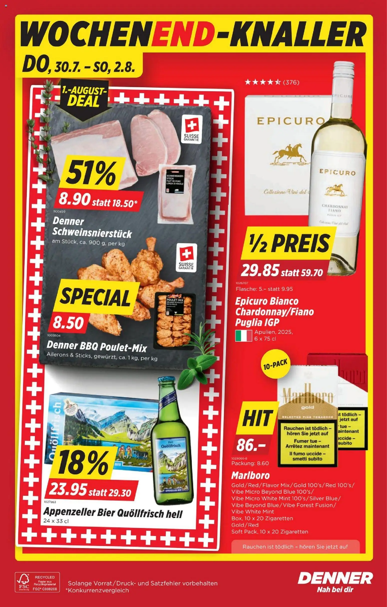 Denner aktionen – gültig ab 30.07.2026 | Seite: 24 | Produkte: Bier