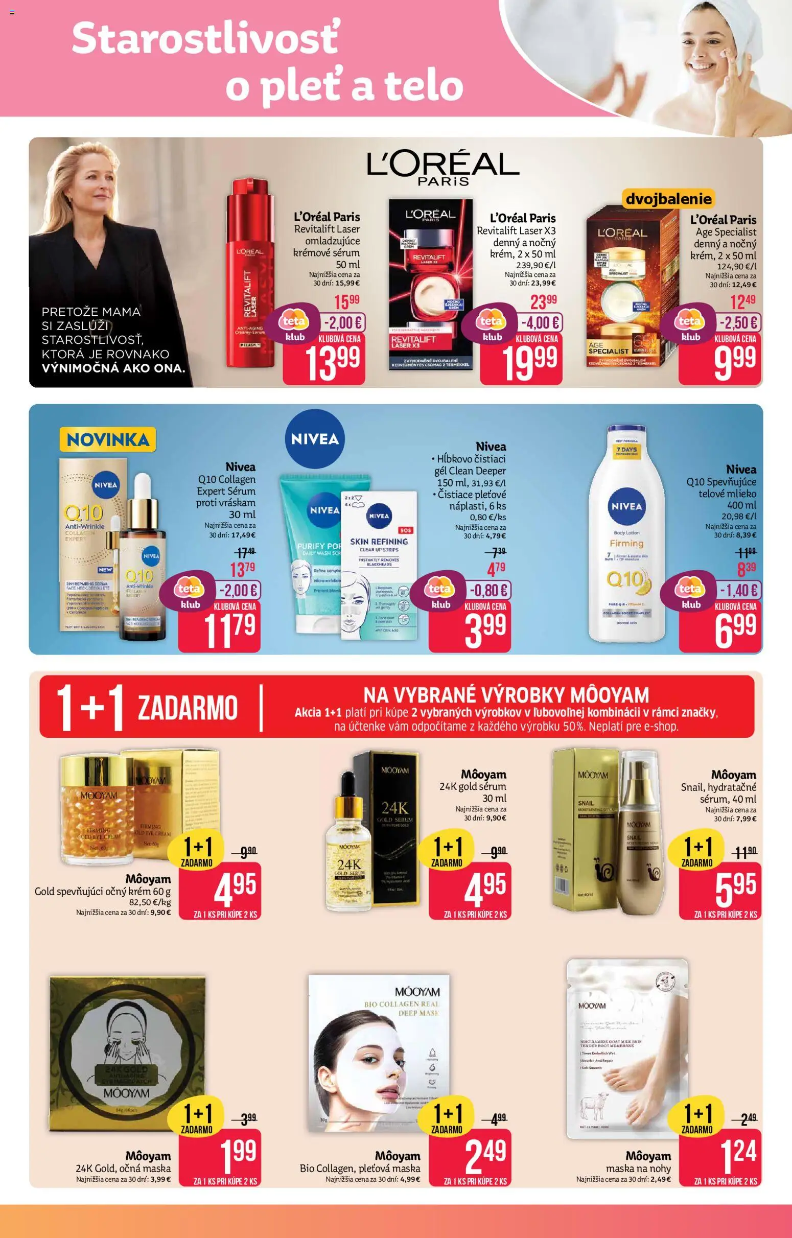 Nové Teta drogerie akcie – leták je platný od 27.04.2026 | Strana: 5 | Produkty: Laser, Maska, Telové mlieko