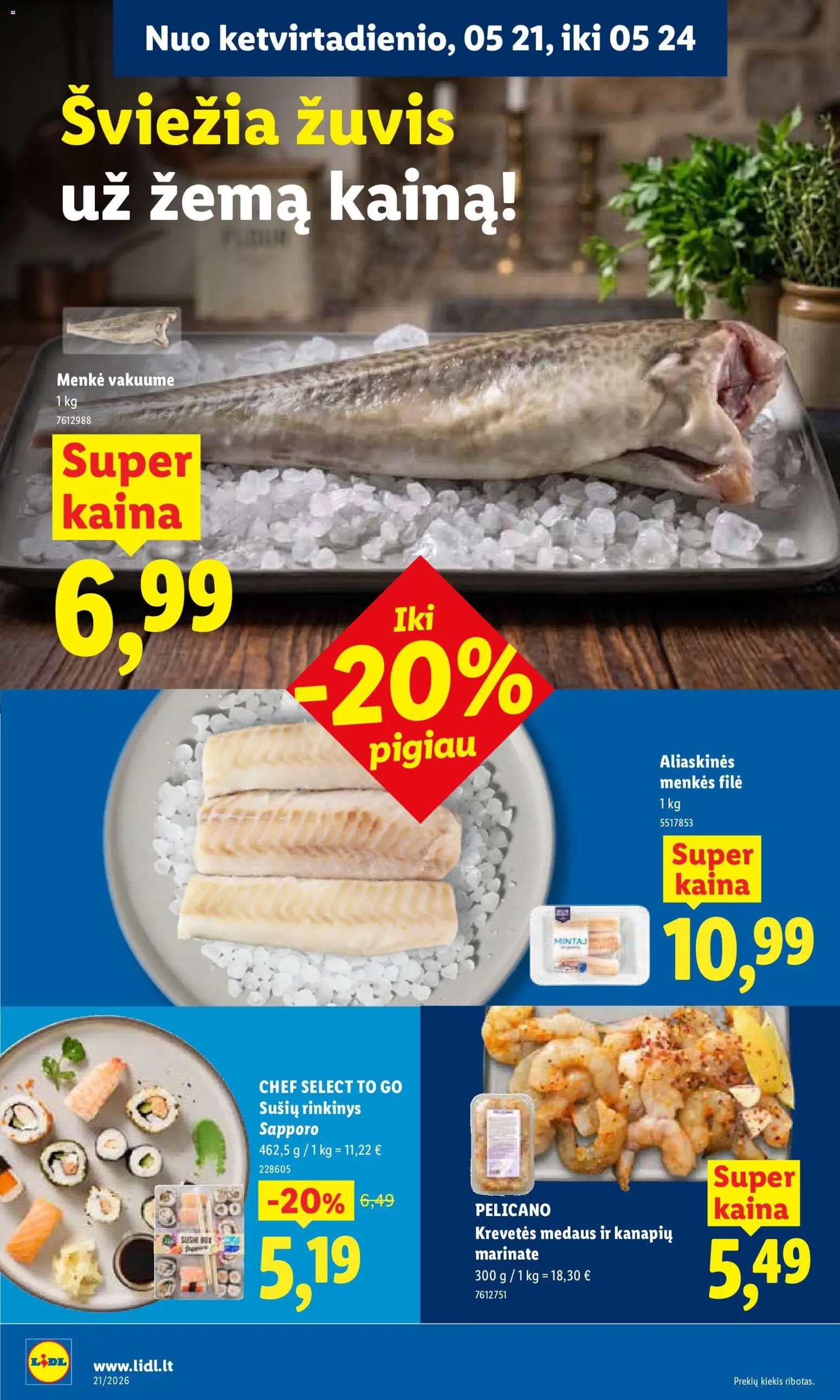LIDL akcijos nuo 18.05.2026 | Puslapis: 40 | Prekių: Žuvis