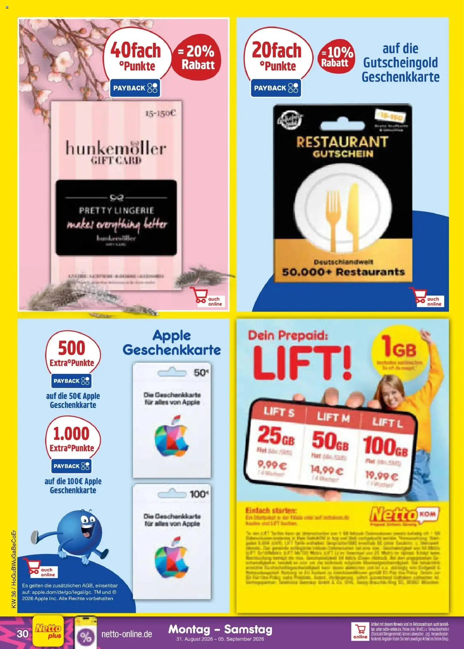 Netto Marken-Discount Prospekt Bitterfeld-Wolfen (ab 31.08.2026) » Angebote | Seite: 40 | Produkte: Apple