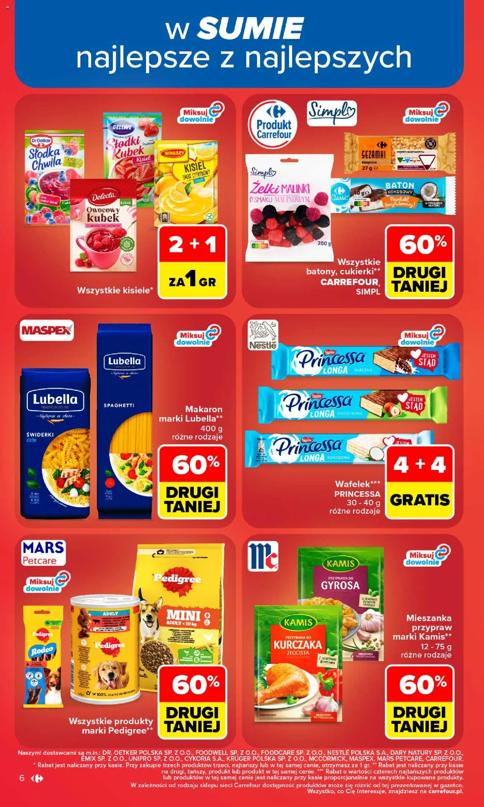 Carrefour gazetka od 24.08.2026 | Strona: 8 | Produkty: Kisiel, Orzechowa, Wafelek, Cukierki