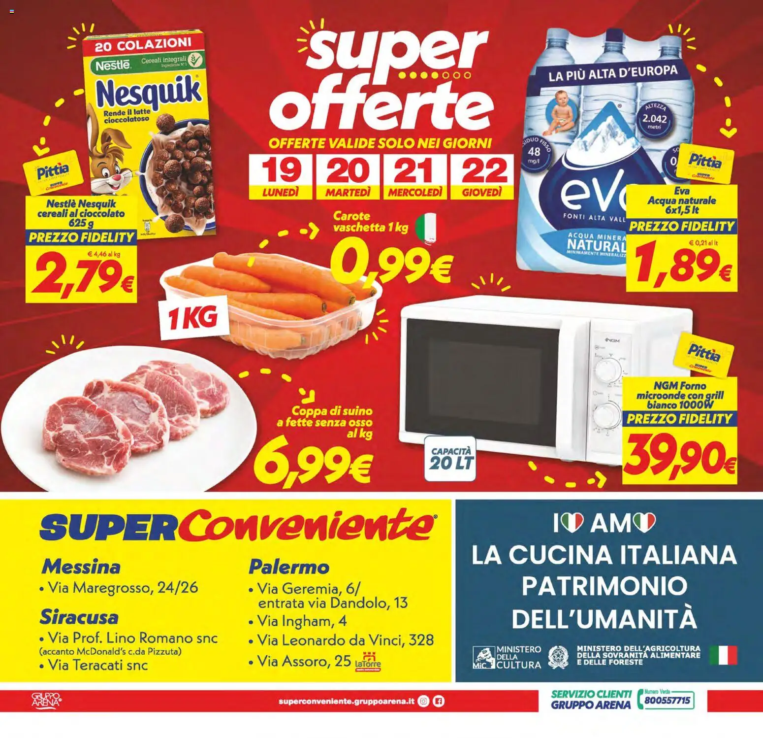 Volantino SuperConveniente del 13/10/2026 | Pagina: 28 | Prodotti: Cereali, Acqua, Suino, Forno