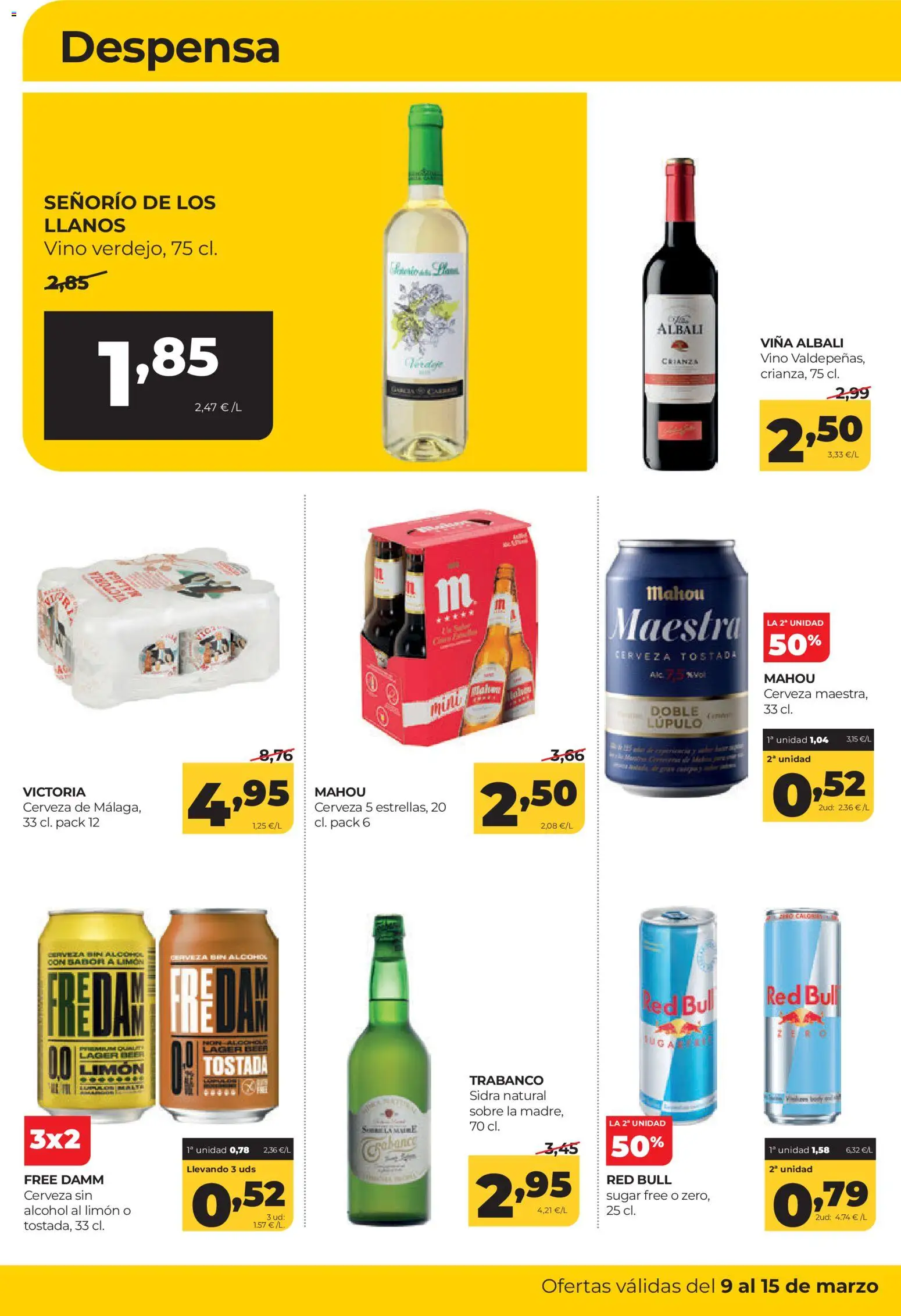 Alimerka folleto Asturias │ válido desde el 09.03.2026 | Página: 14 | Productos: Vino, Cerveza