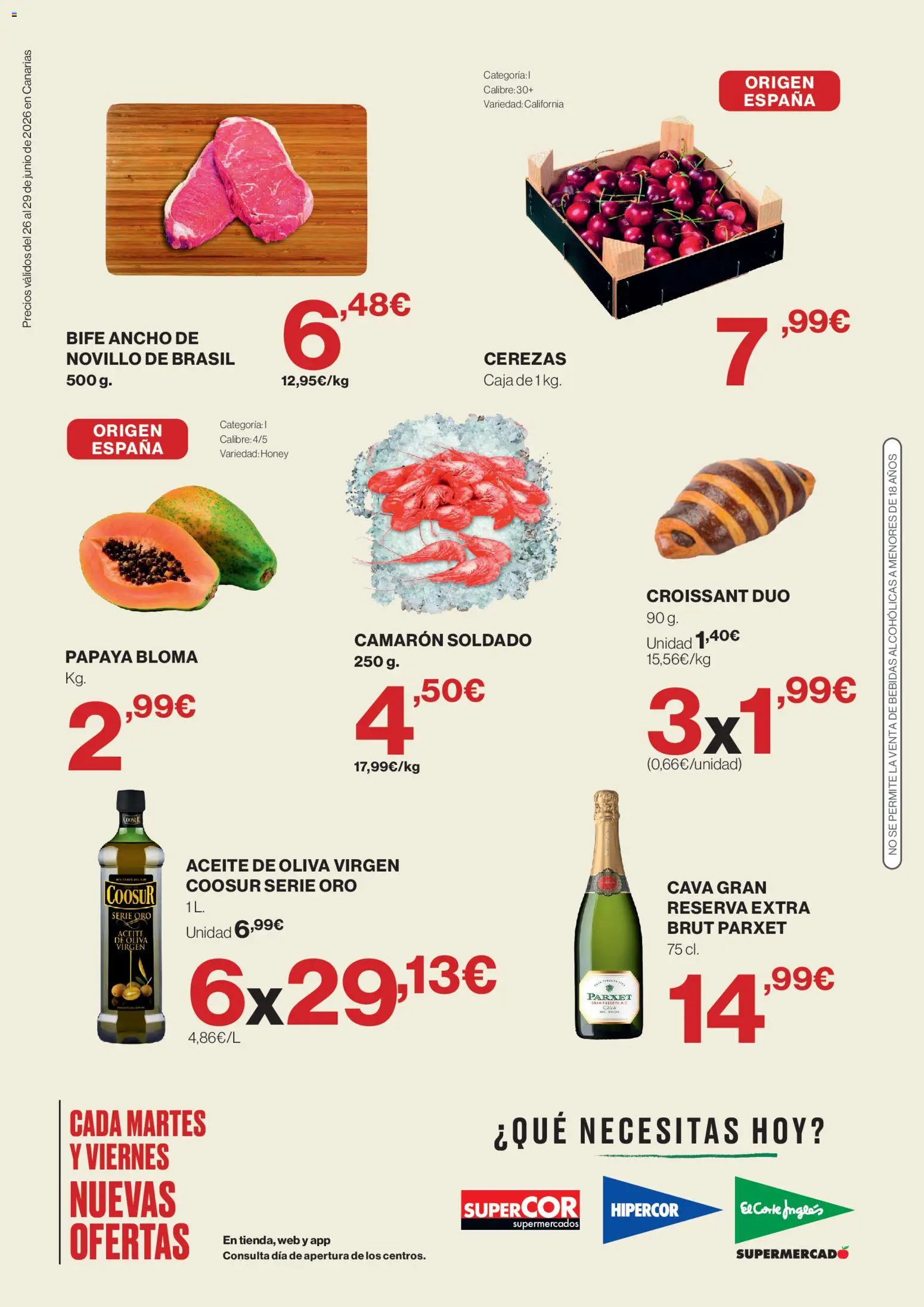 Supercor Canarias │ válido desde el 26/06/2026 | Página: 2 | Productos: Aceite, Croissant, Aceite de oliva, Caja