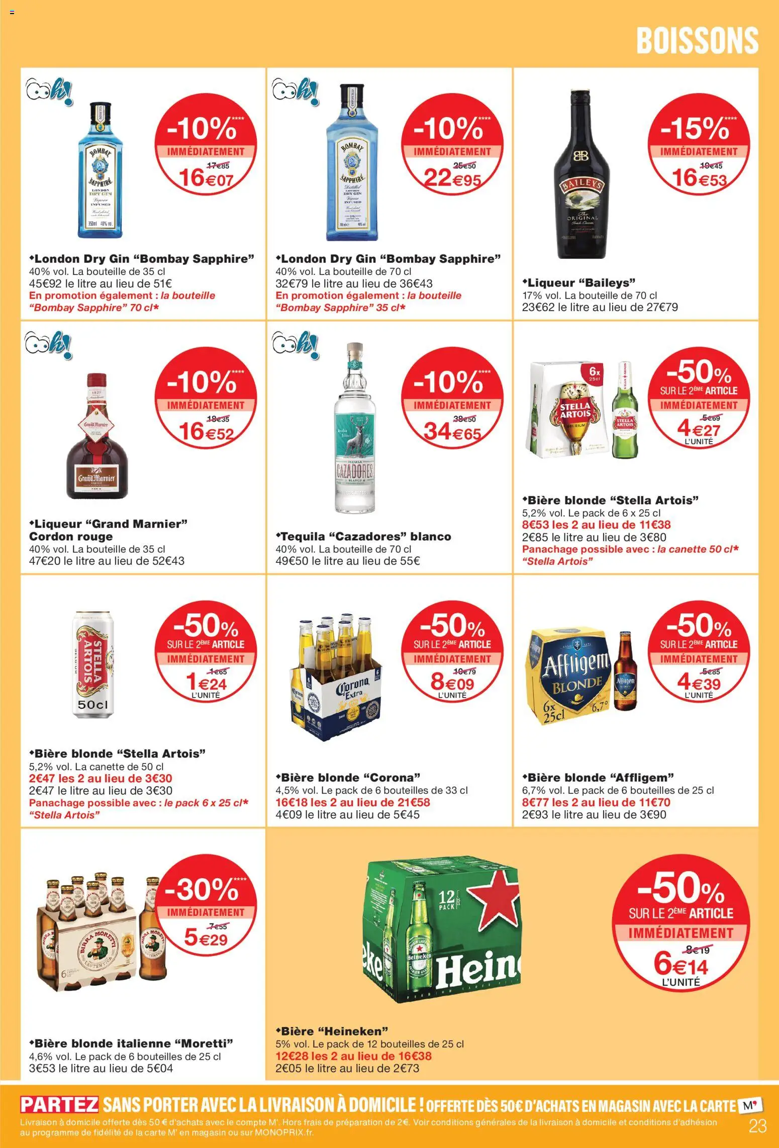 {H1} | Page: 23 | Produits: Affligem, Bombay Sapphire, Gin Bombay, Gin