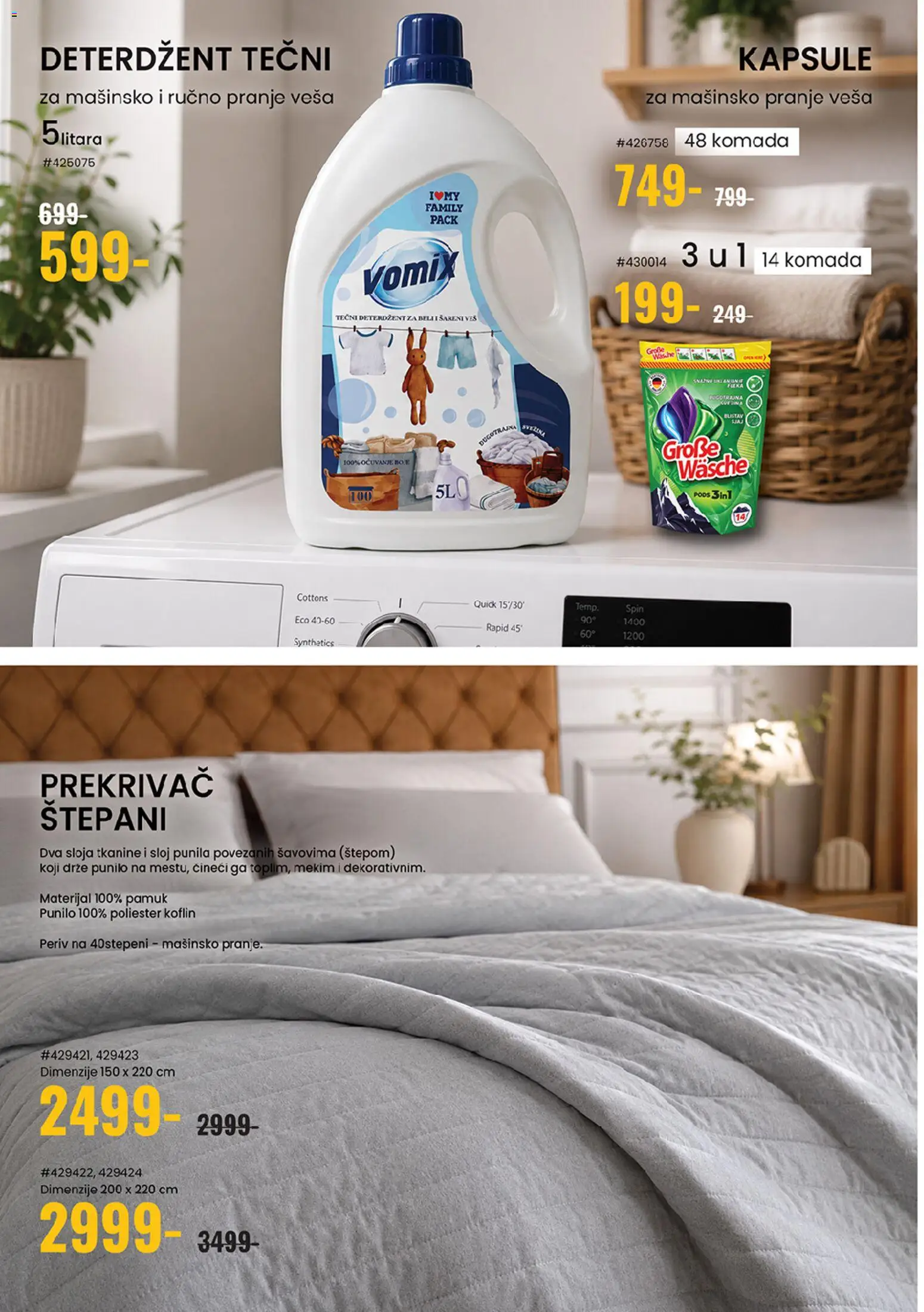 Uradi Sam katalog - važi od 13.08.2026 | Strana: 4 | Proizvode: Deterdžent, Tečni deterdžent, Kapsule, Tkanine