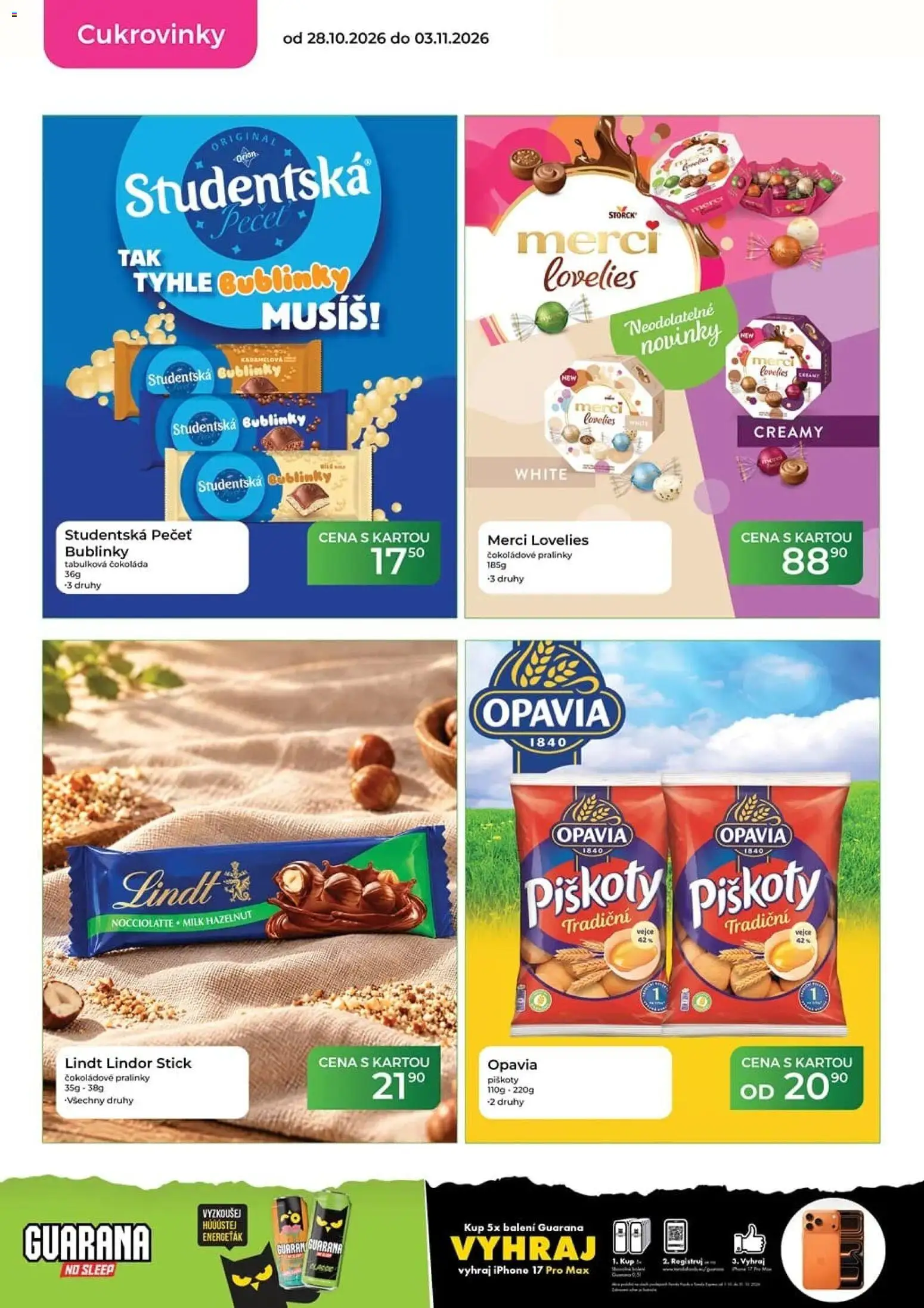 Tamda Foods leták od 28.10.2026 | Strana: 28 | Produkty: Lindt, Vejce, Studentská pečeť, Cukrovinky