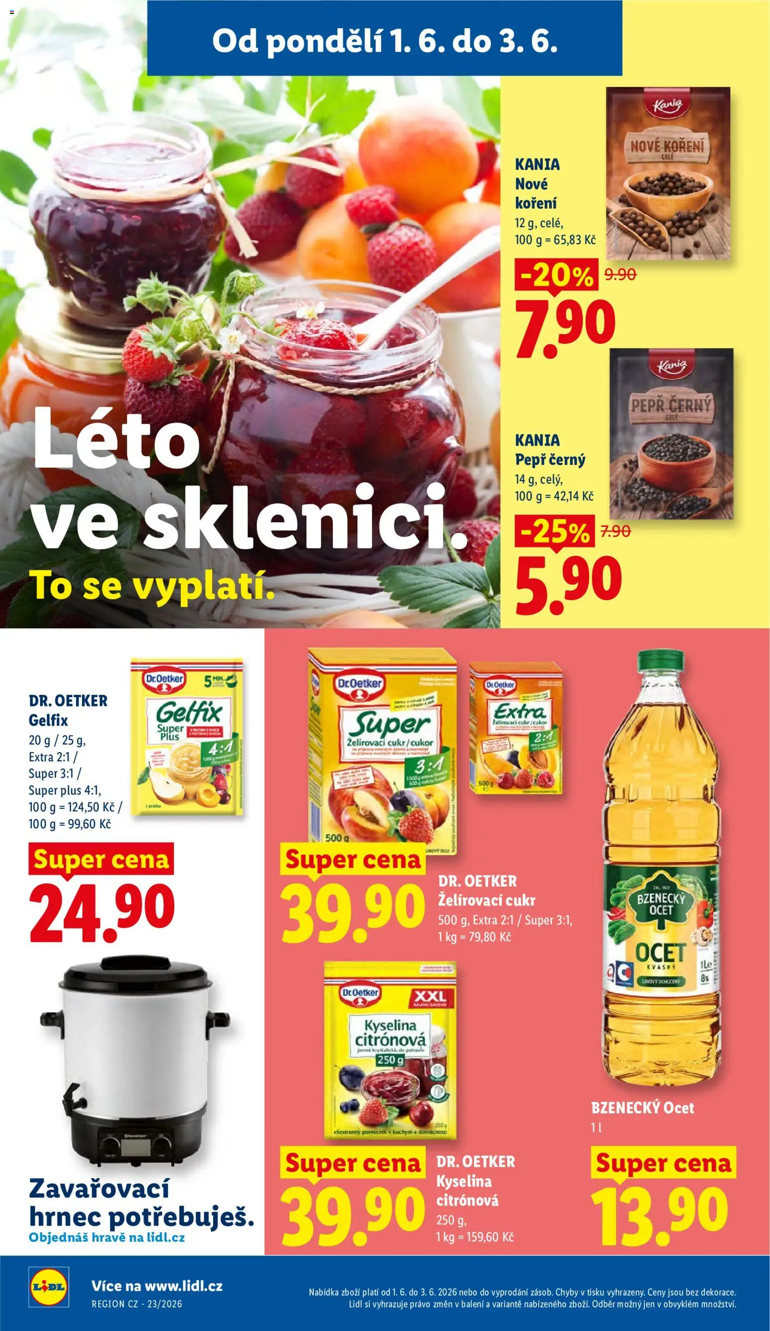 Lidl leták od 01.06.2026 | Strana: 30 | Produkty: Ocet, Koření, Hrnec, Bzenecký Ocet
