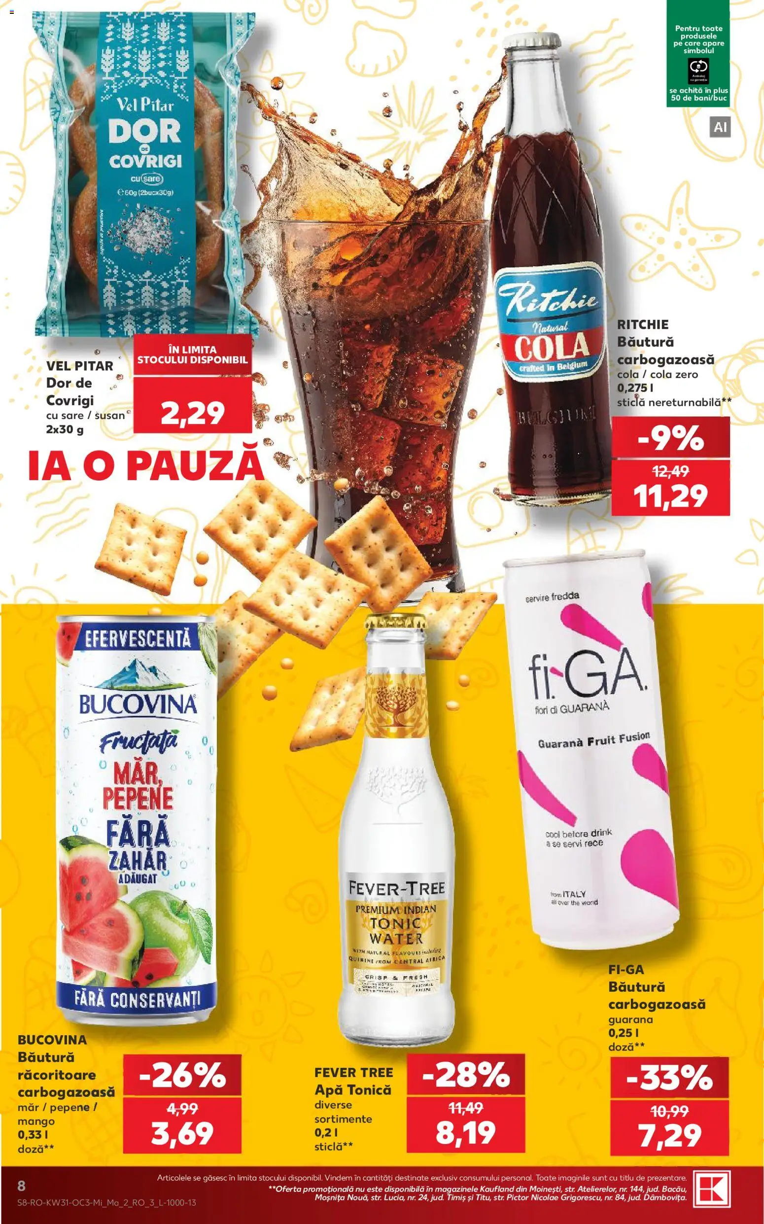 Noul catalog Kaufland – valabil de la 29.07.2026 | Pagină: 8 | Produse: Amerikan servis, Sare, Zahăr, Mango
