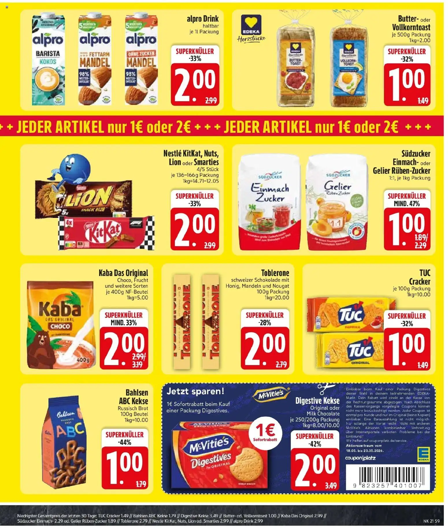 Edeka prospekt Murnau – gültig ab 17.05.2026 | Seite: 12 | Produkte: Butter, Mandeln, Zucker, Kekse