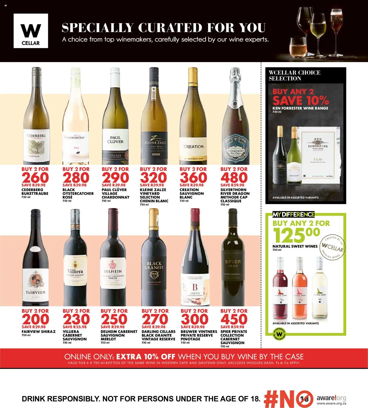 New Woolworths catalogue – valid from 08.06.2026 | Page: 6 | Products: Cap, Case, Wine
