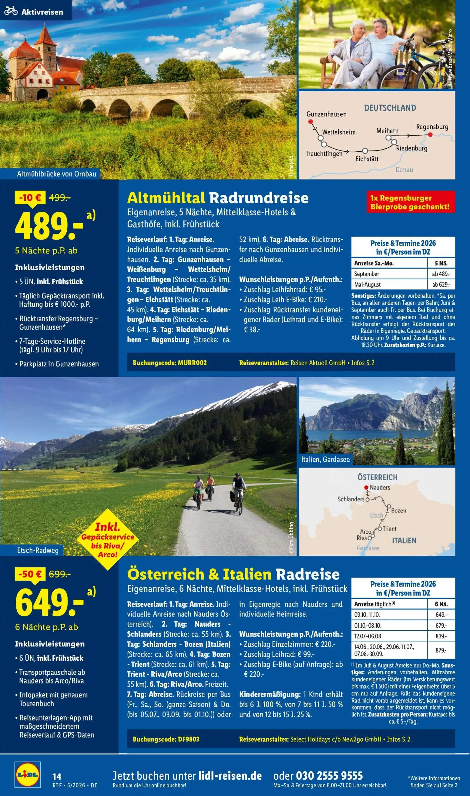 Lidl Reisen Reise-Highlights – gültig ab 12.05.2026 | Seite: 14
