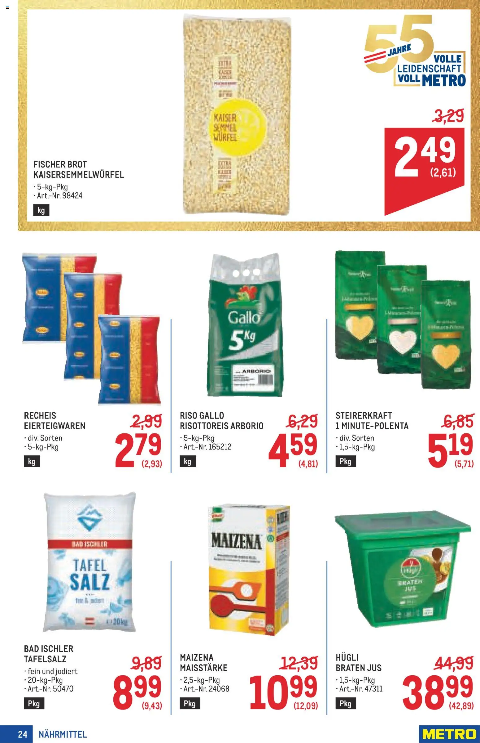 Metro angebote Profi gültig ab 23.07.2026 | Seite: 24 | Produkte: Salz, Bad, Brot