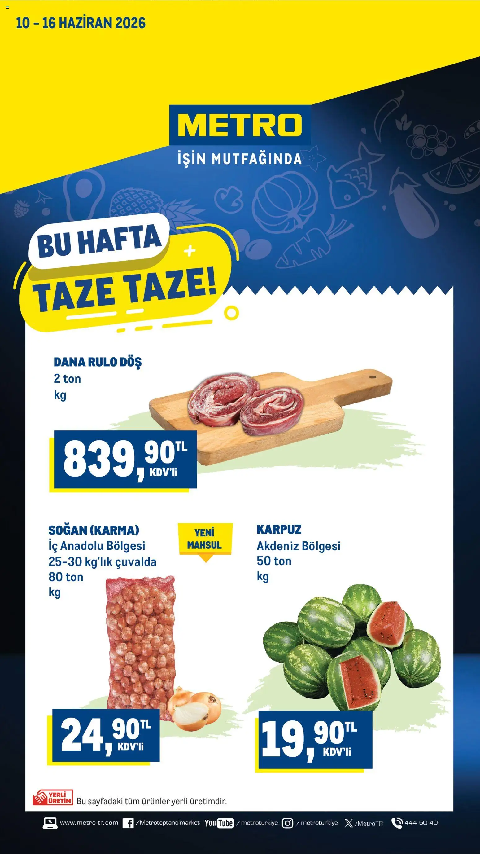 Metro Katalog - 10.06.2026 tarihinden itibaren geçerlidir | Sayfa: 1 | Ürünler: Soğan, Karpuz