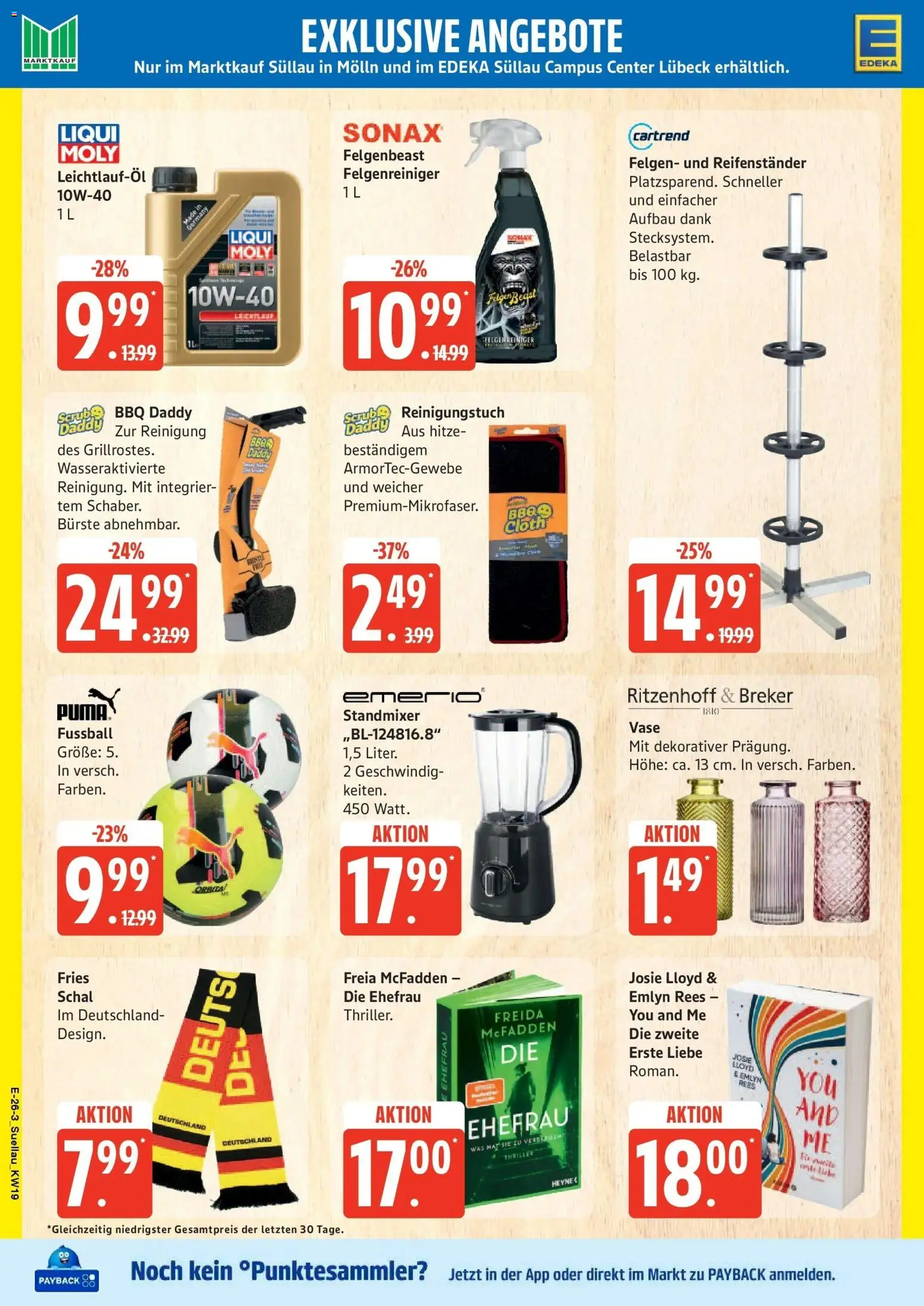 Marktkauf Prospekt Mölln	 – gültig ab 04.05.2026 | Seite: 30 | Produkte: Vase, Bürste, Fußball, Schal