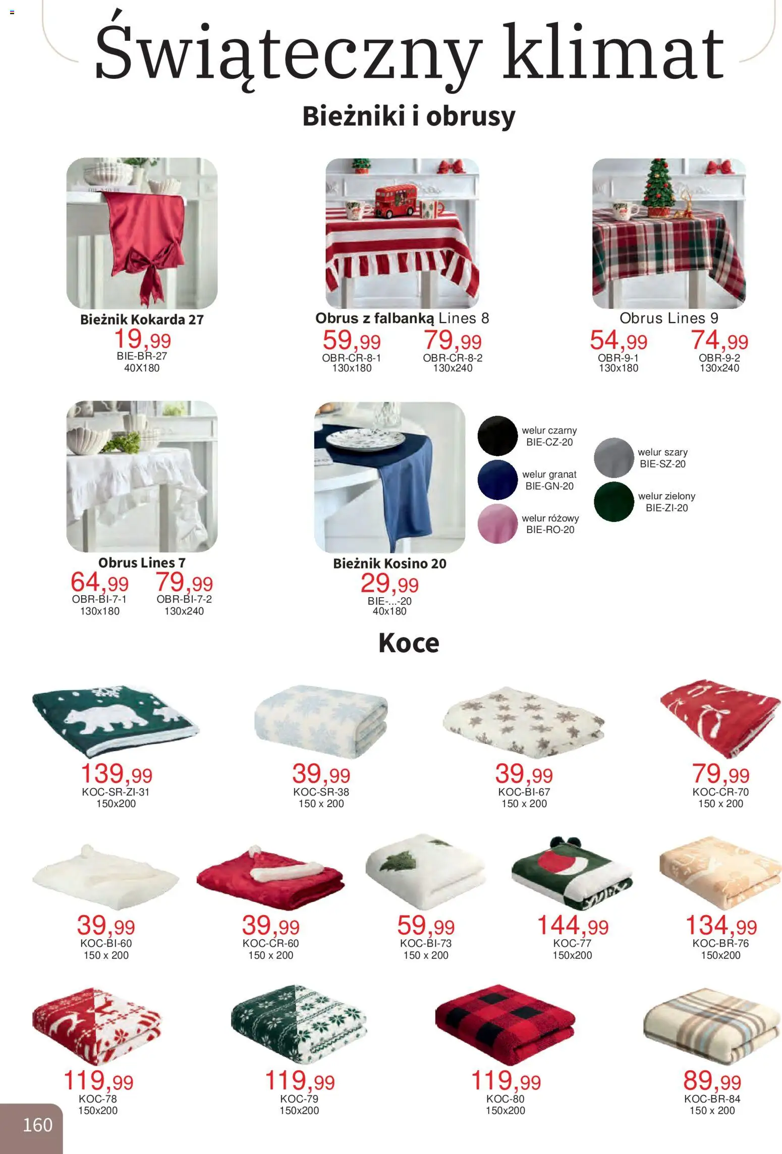 Bodzio Katalog od 01.10.2026 | Strona: 160 | Produkty: Koce