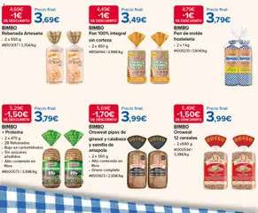 Vista previa Costco catálogo Bimbo válido desde el 24/08/2026 | Página: 3 | Productos: Proteína, Calabaza, Cereales, Pan de molde
