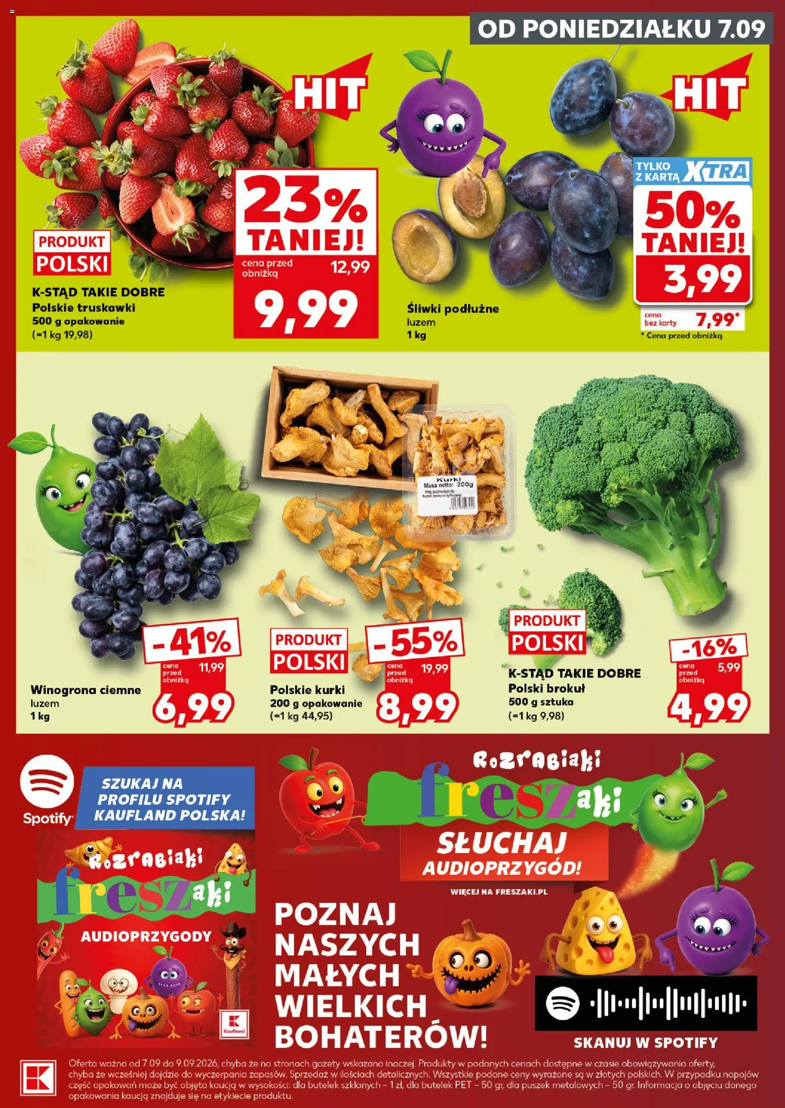 Kaufland Polsko leták - Mocny start od 07.09.2026 | Strana: 3 | Produkty: Karty