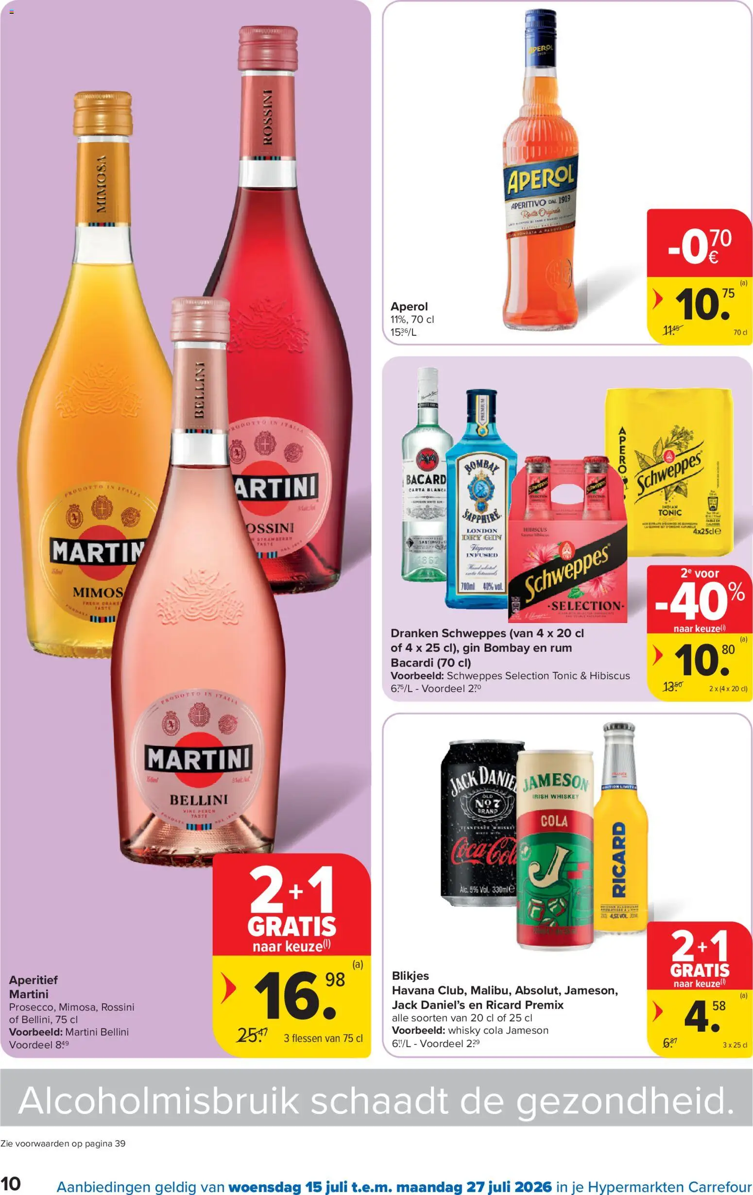 {H1} | Pagina: 10 | Producten: Tonic, Havana, Bacardi, Martini