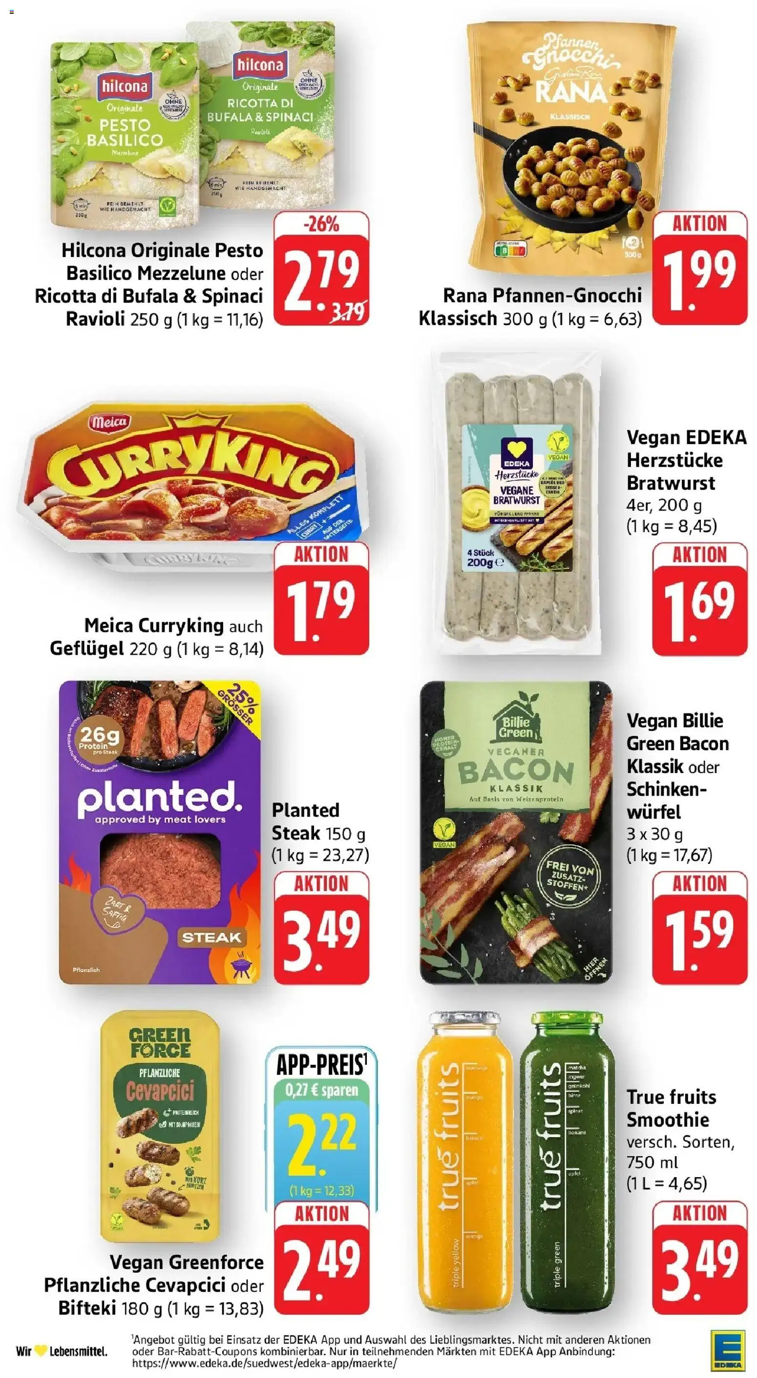 Edeka prospekt Ettenheim – gültig ab 08.06.2026 | Seite: 20 | Produkte: Rapsöl, Schinken, Steak, Erbsen
