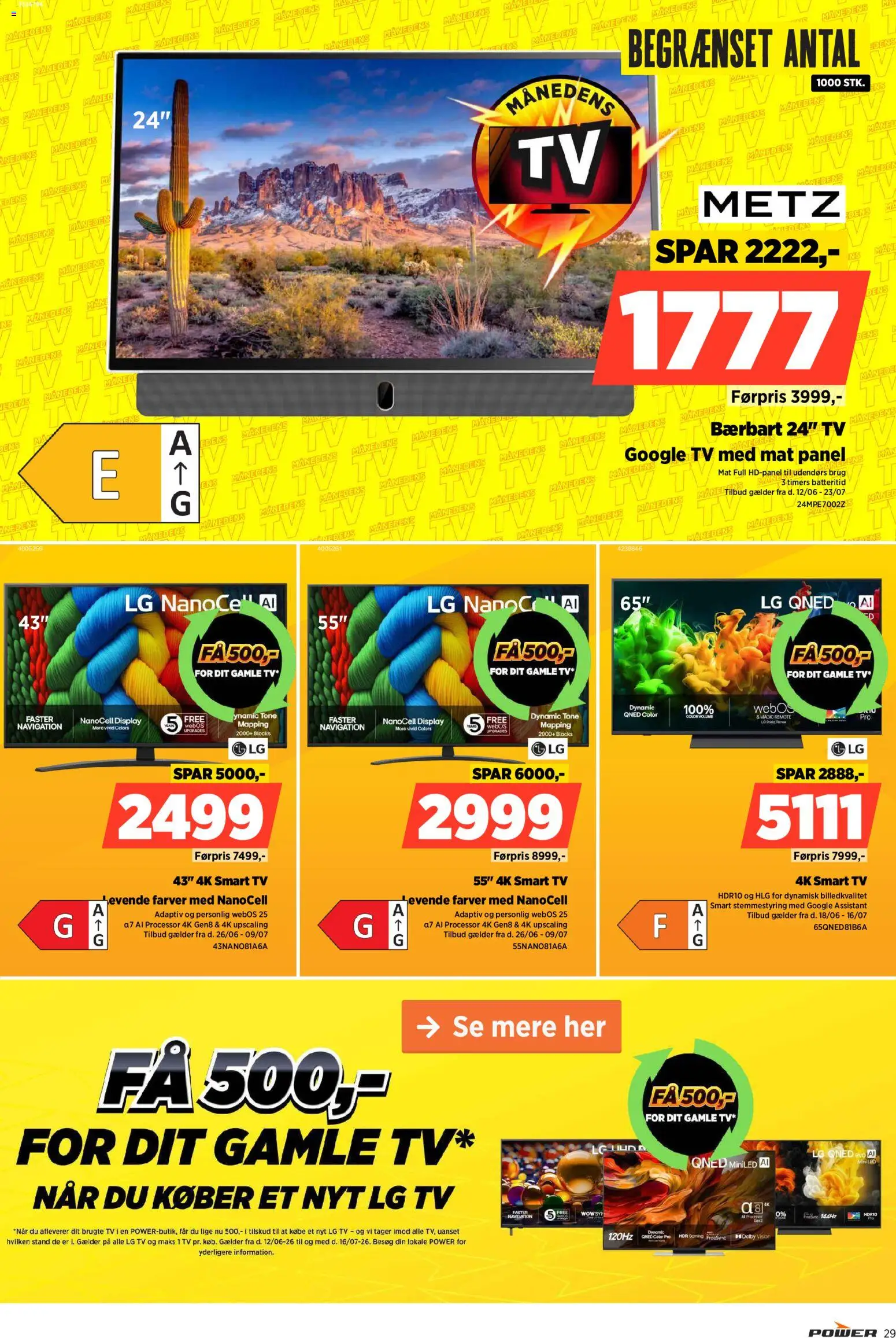 Power tilbudsavis – gyldig fra 26/05/2026 | Side: 29 | Produkter: Processor, Smart TV, TV, Navigation