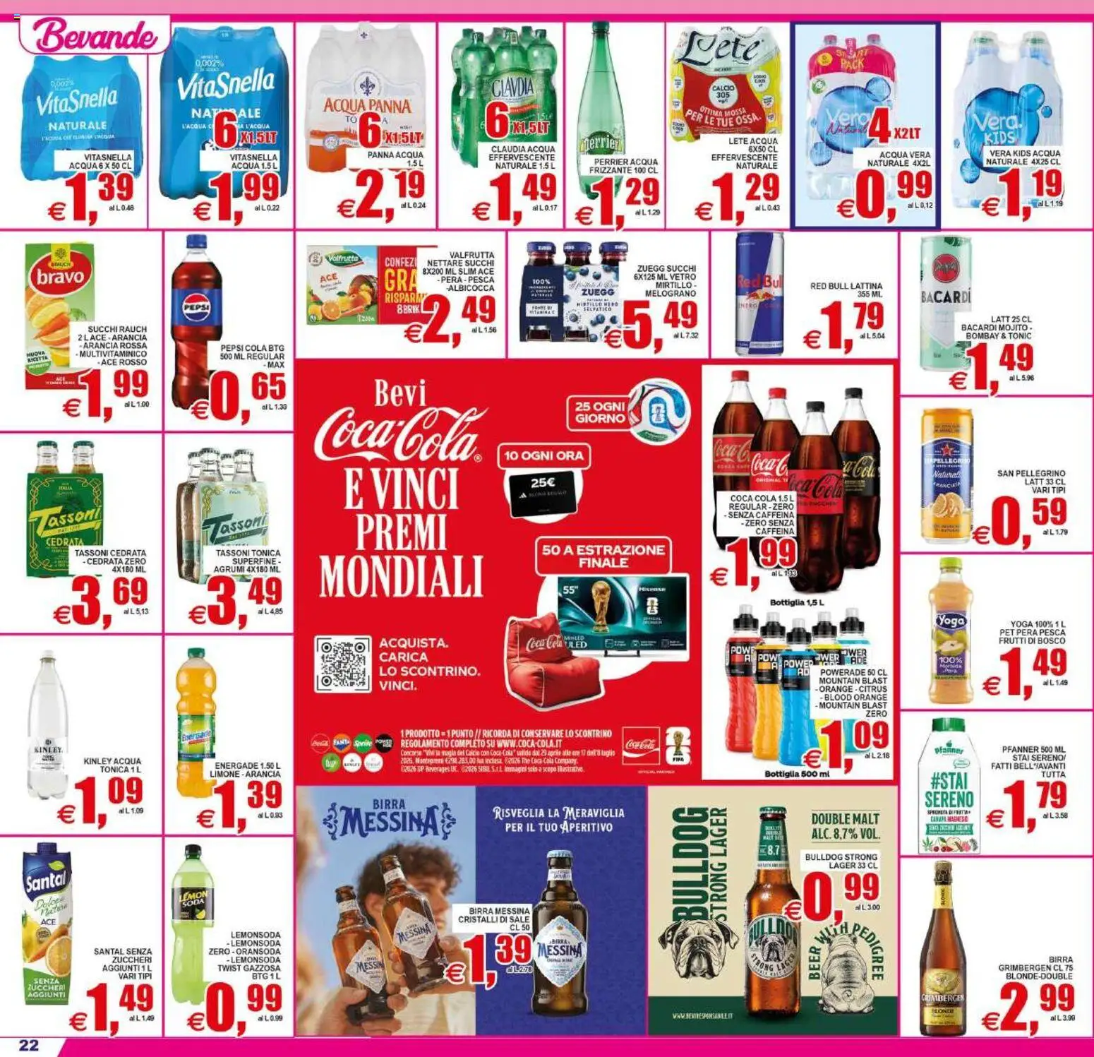 Volantino Pewex del 19/06/2026 | Pagina: 22 | Prodotti: Acqua Panna, Limone, Agrumi, Cedrata