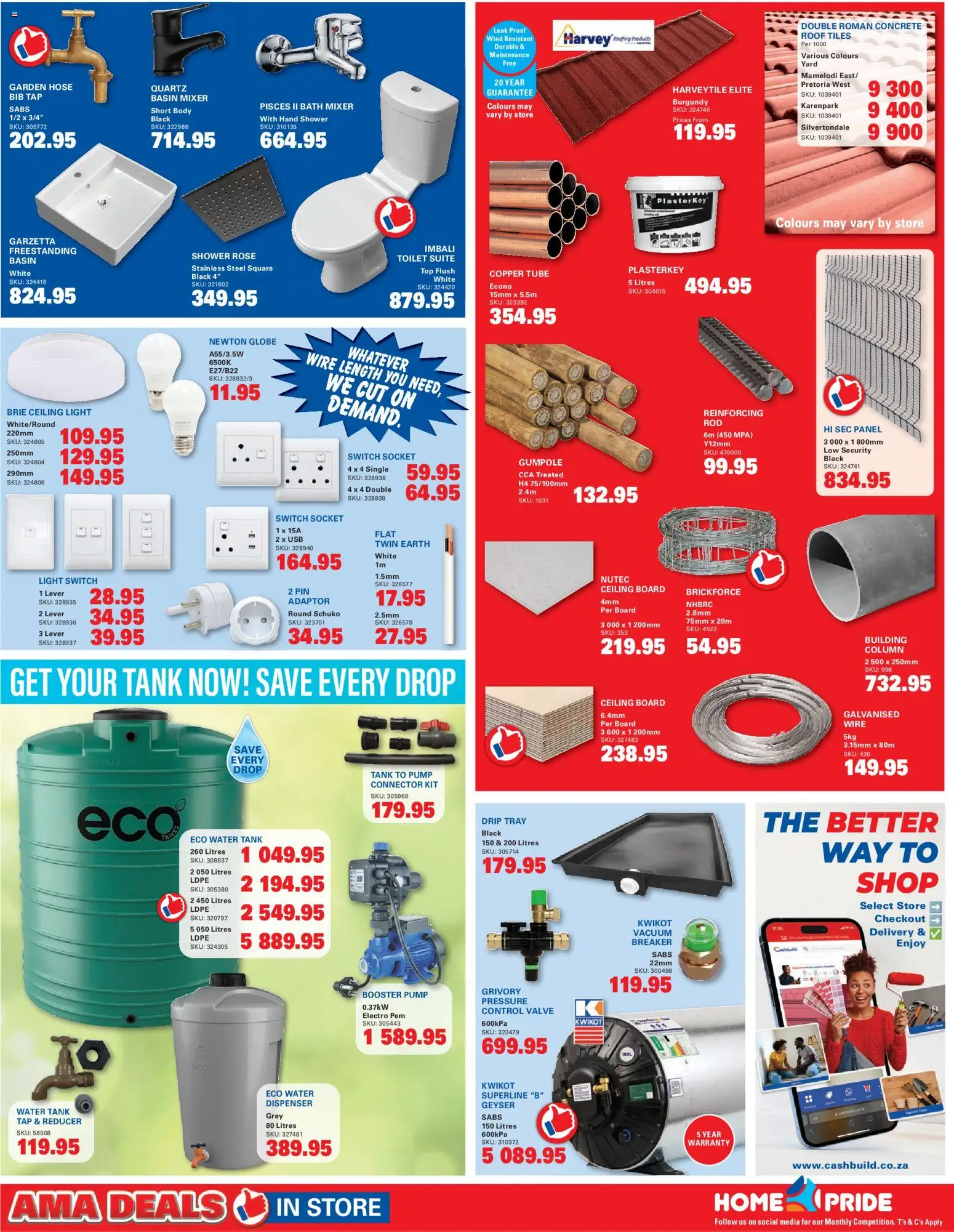 New Cashbuild catalogue – valid from 19/10/2026 | Page: 2 | Products: Mixer, Bath, Shower, Basin