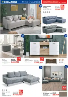 Forma Ideale katalog - pregled Forma Ideale kataloga - važi od 01.09.2026 | Strana: 5 | Proizvode: Komoda, Tabure, Ugaona garnitura
