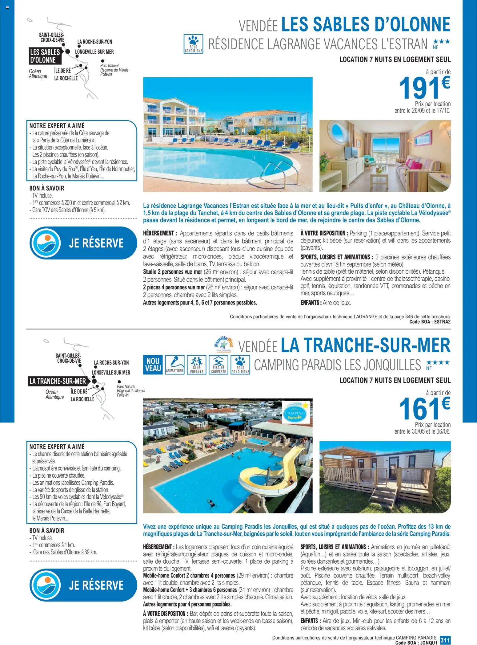 {H1} | Page: 311 | Produits: Pêche, Lit, Table, Piscine