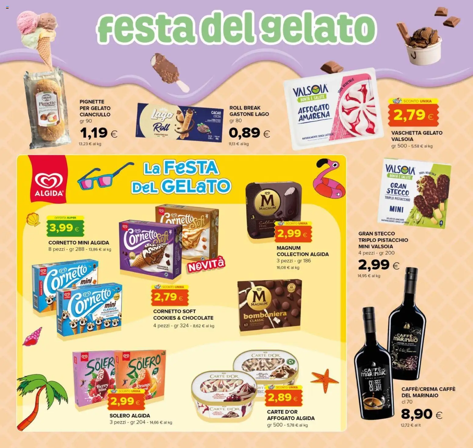 Volantino Oasi del 29/07/2026 | Pagina: 14 | Prodotti: Caffè, Cioccolato, Cornetto, Cacao