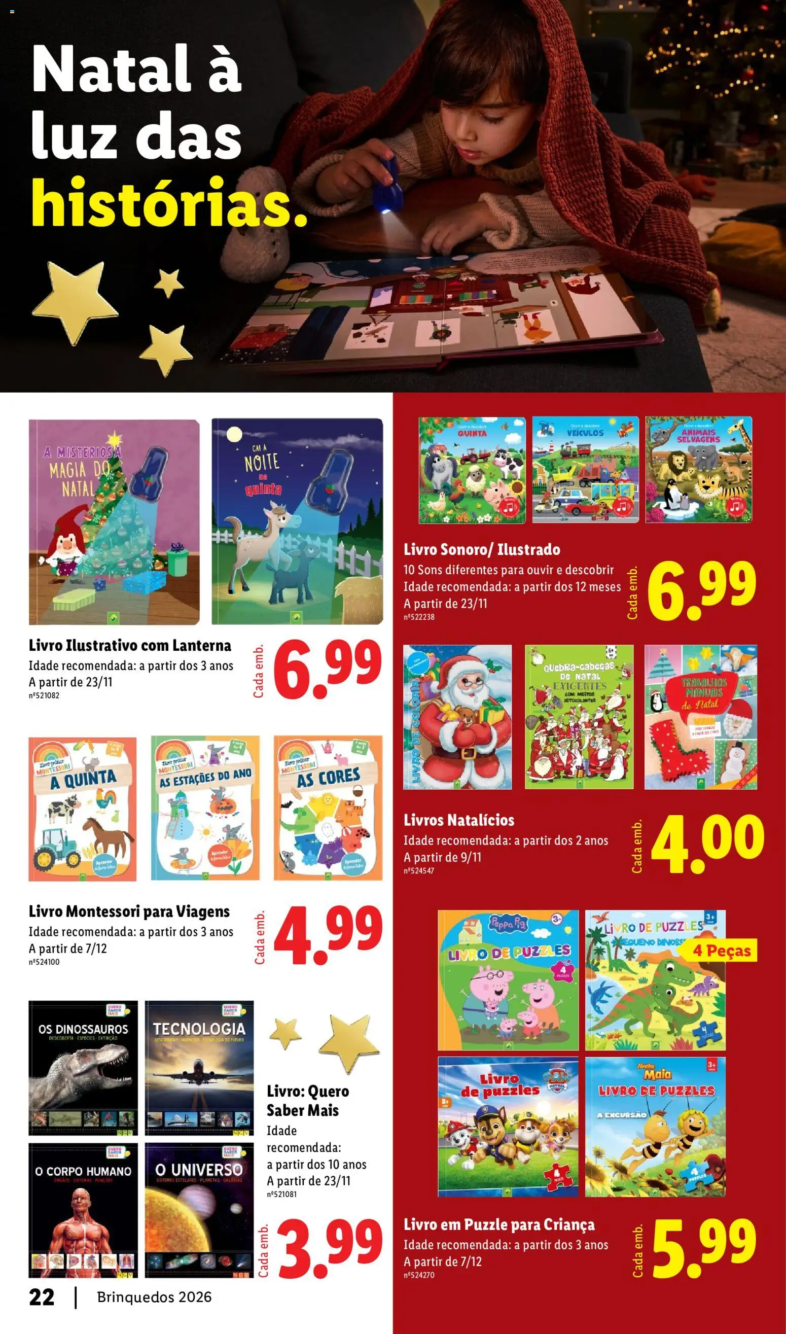 Lidl Folheto Especial Brinquedos │ válido de 26/10/2026 | Página: 22 | Produtos: Lanterna, Brinquedos, Livros