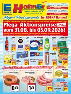 Angebote - Edeka Hahner: Wochenangebote ab 31.08.2026 gültig