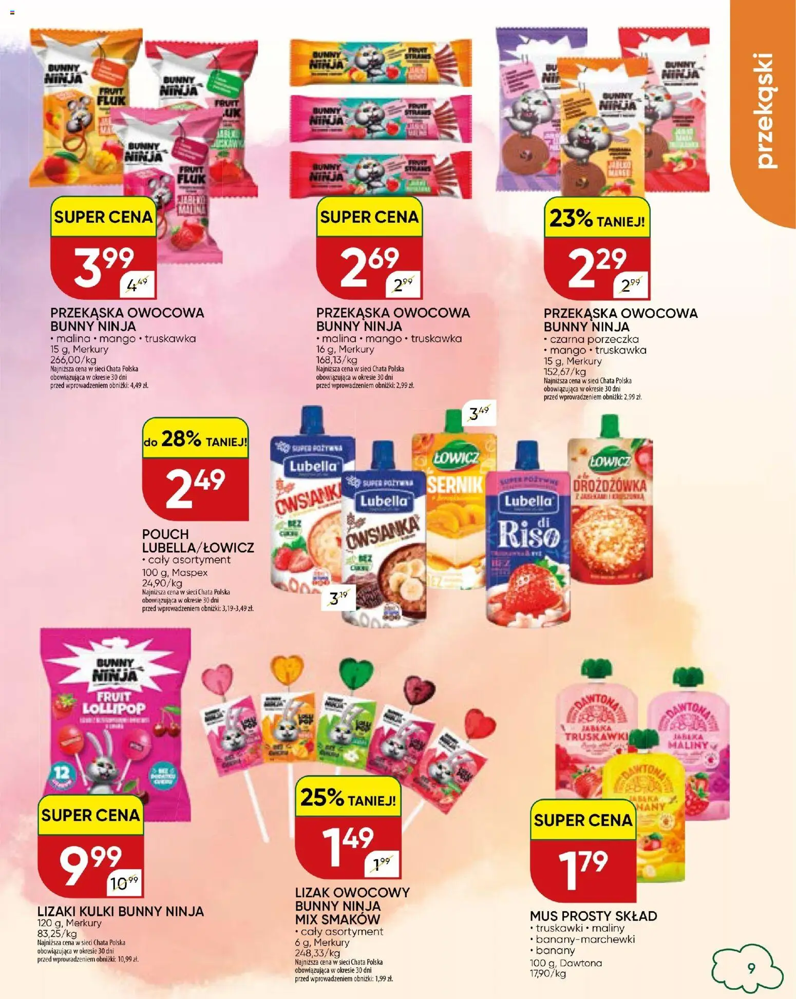Chata Polska gazetka od 13.08.2026 | Strona: 29 | Produkty: Malina, Przekąski, Lizaki, Truskawki