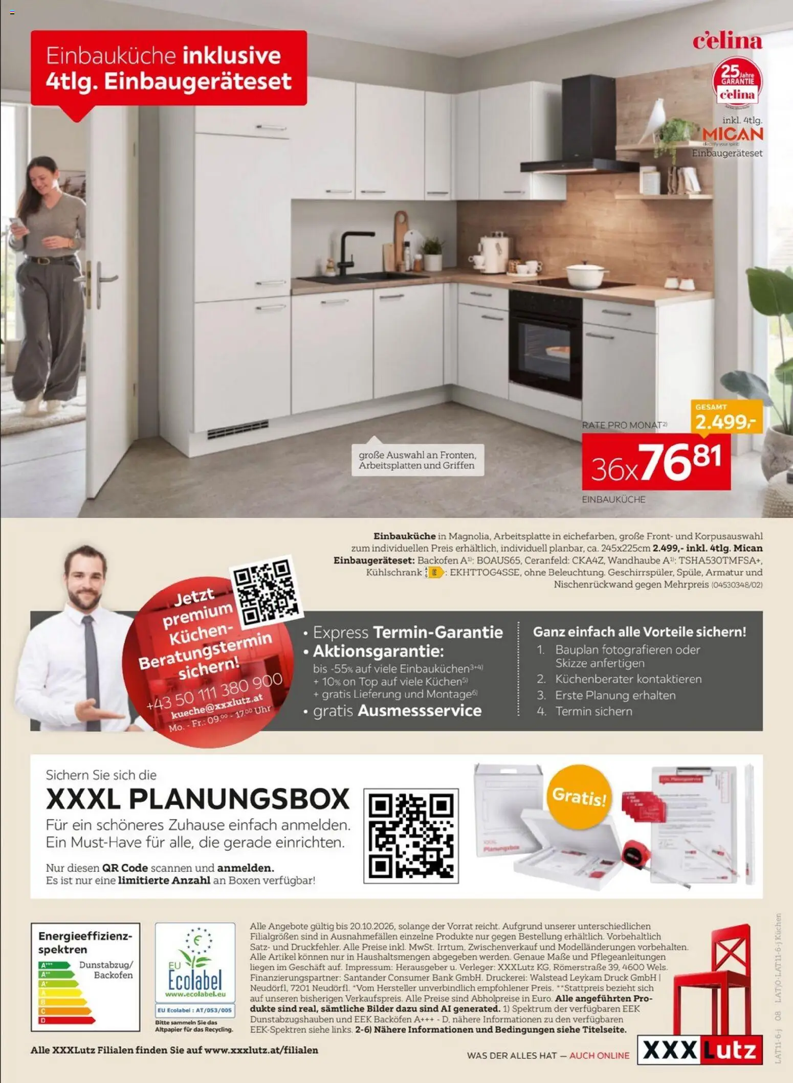 XXXLutz Kuechen web gültig ab 06.10.2026 | Seite: 7 | Produkte: Uhr, Kühlschrank