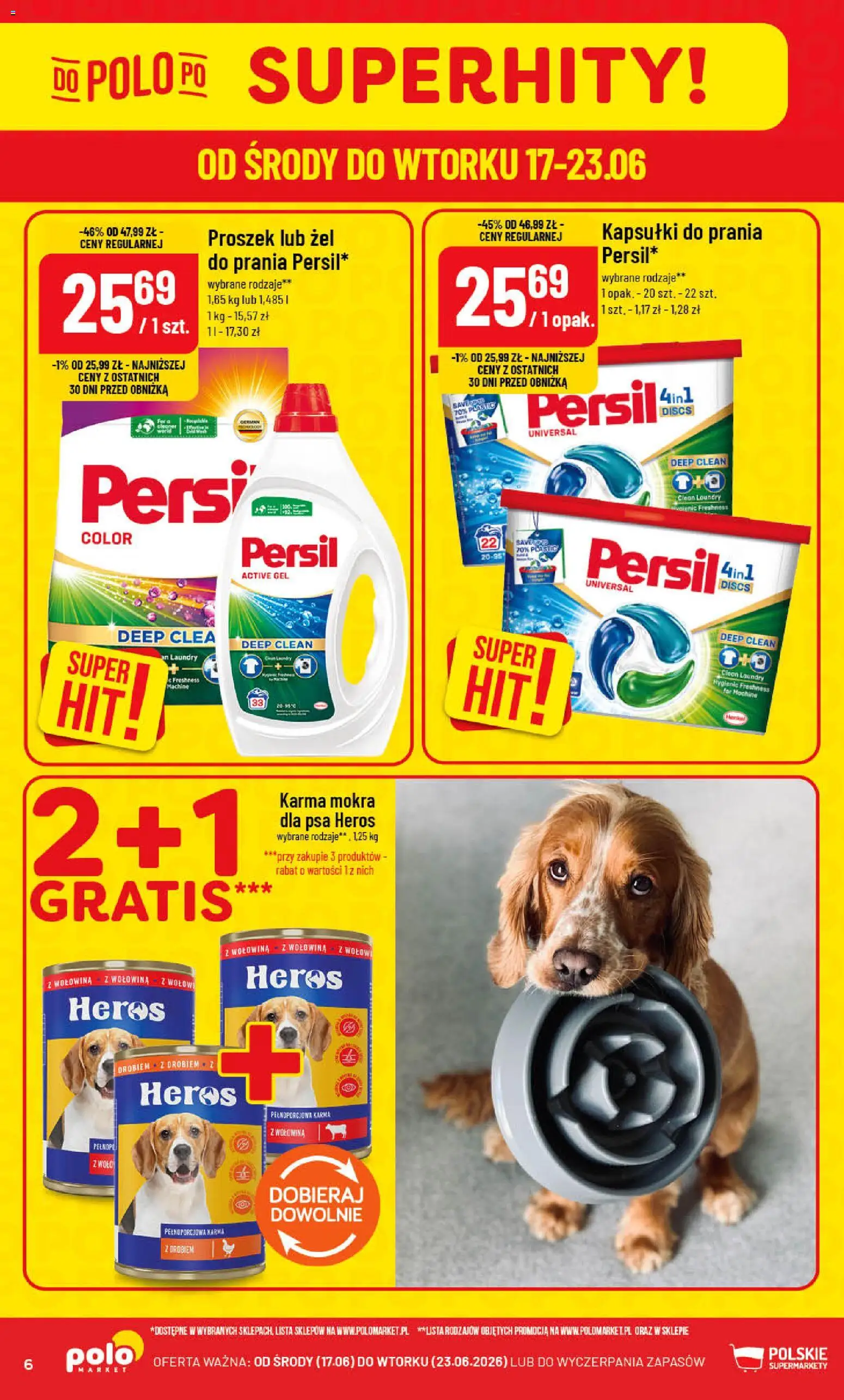 POLOmarket gazetka od 17.06.2026 | Strona: 6 | Produkty: Persil, Kapsułki do prania, Wołowina