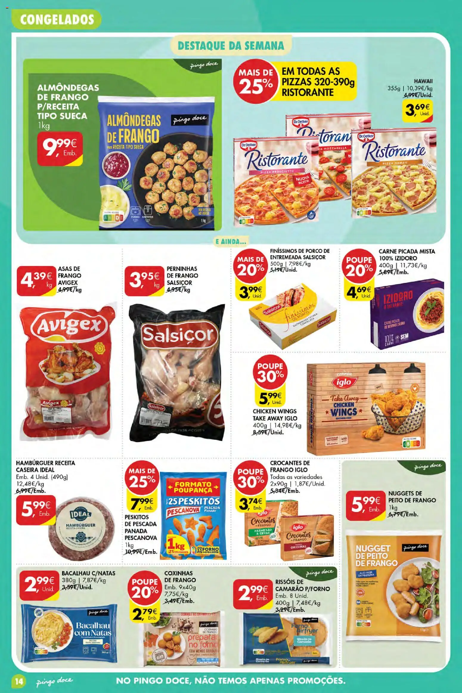 Pingo Doce Poupe Esta Semana Açores │ válido de 27/08/2026 | Página: 14 | Produtos: Peito de frango, Hambúrguer, Camarão, Entremeada