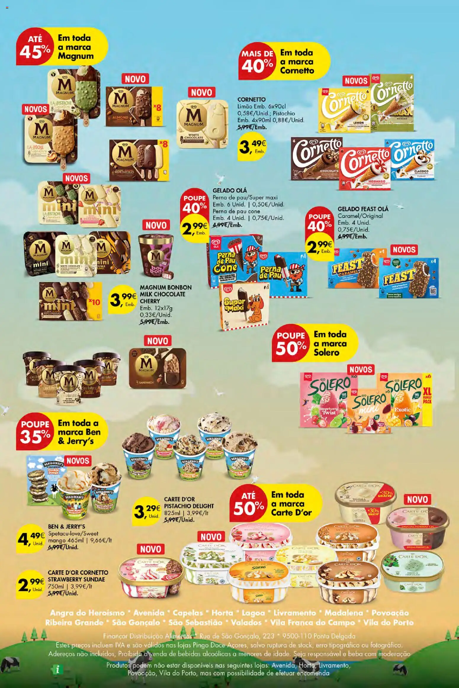 Pingo Doce Poupe Esta Semana Açores │ válido de 17/09/2026 | Página: 32 | Produtos: Bebidas, Gelado, Chocolate