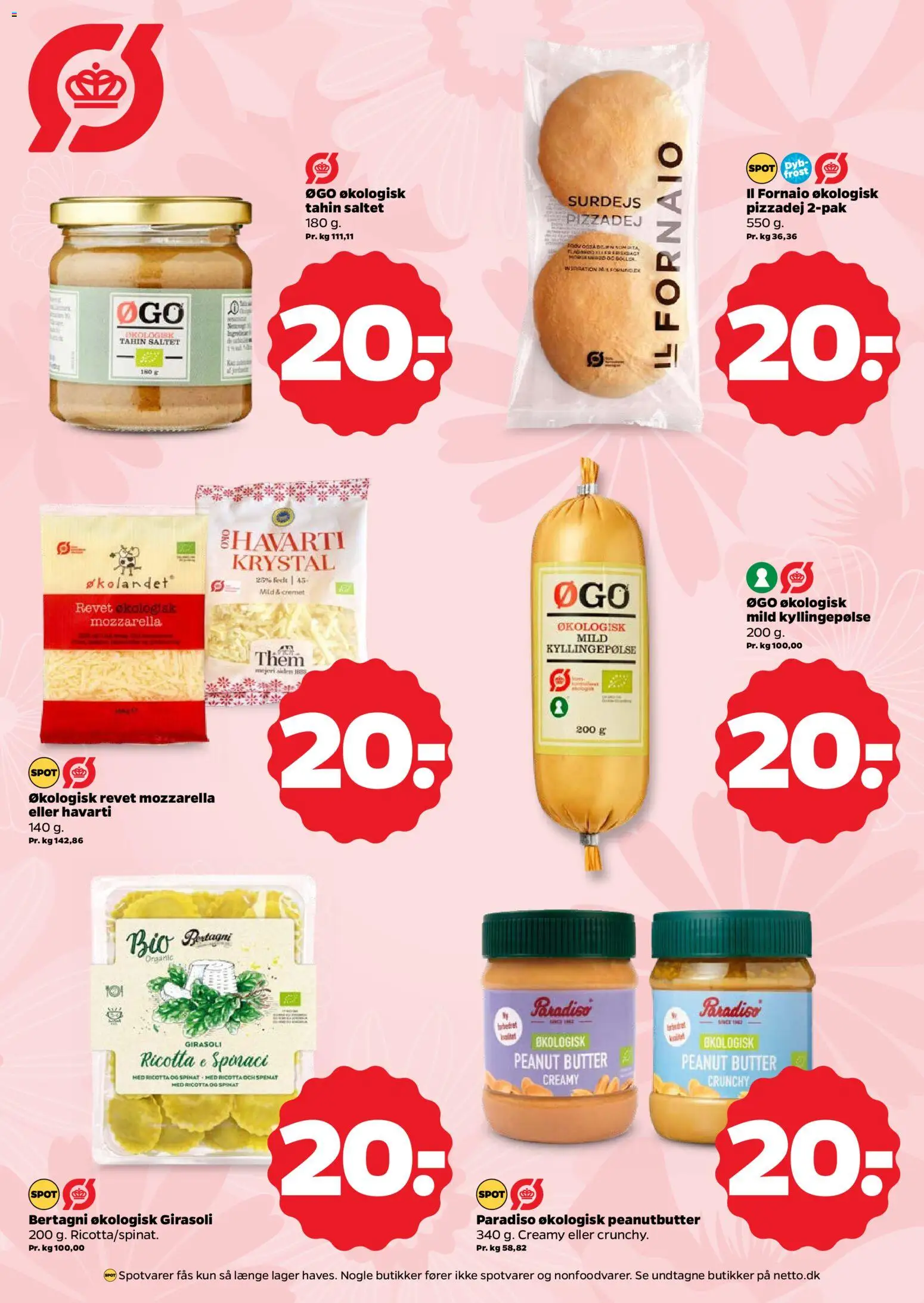 Netto tilbudsavis – gyldig fra 20.06.2026 | Side: 5 | Produkter: Pizza, Pizzadej, Mozzarella, Spinat