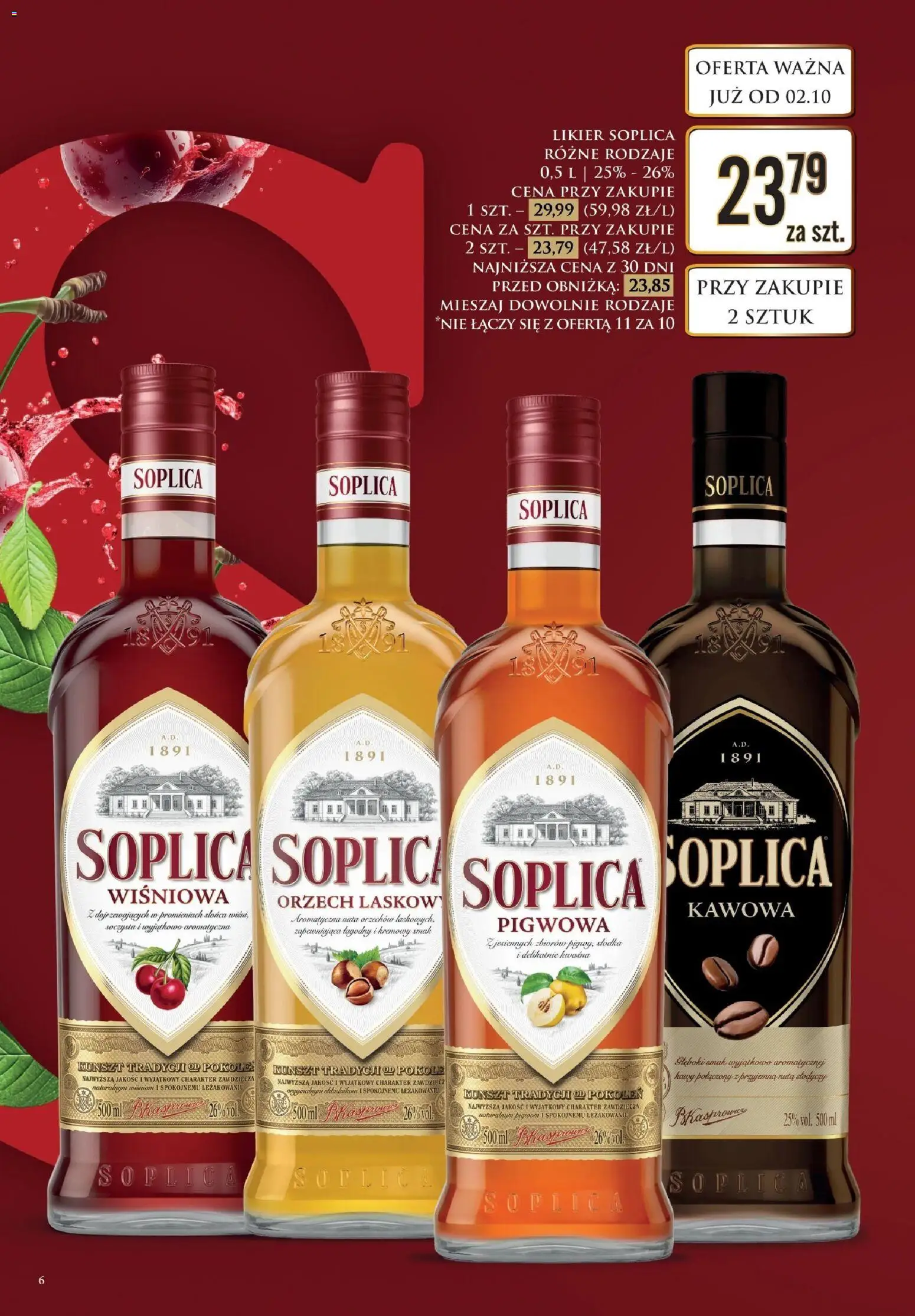 Dino gazetka - Katalog alkoholowy od 05.10.2026 | Strona: 6 | Produkty: Soplica