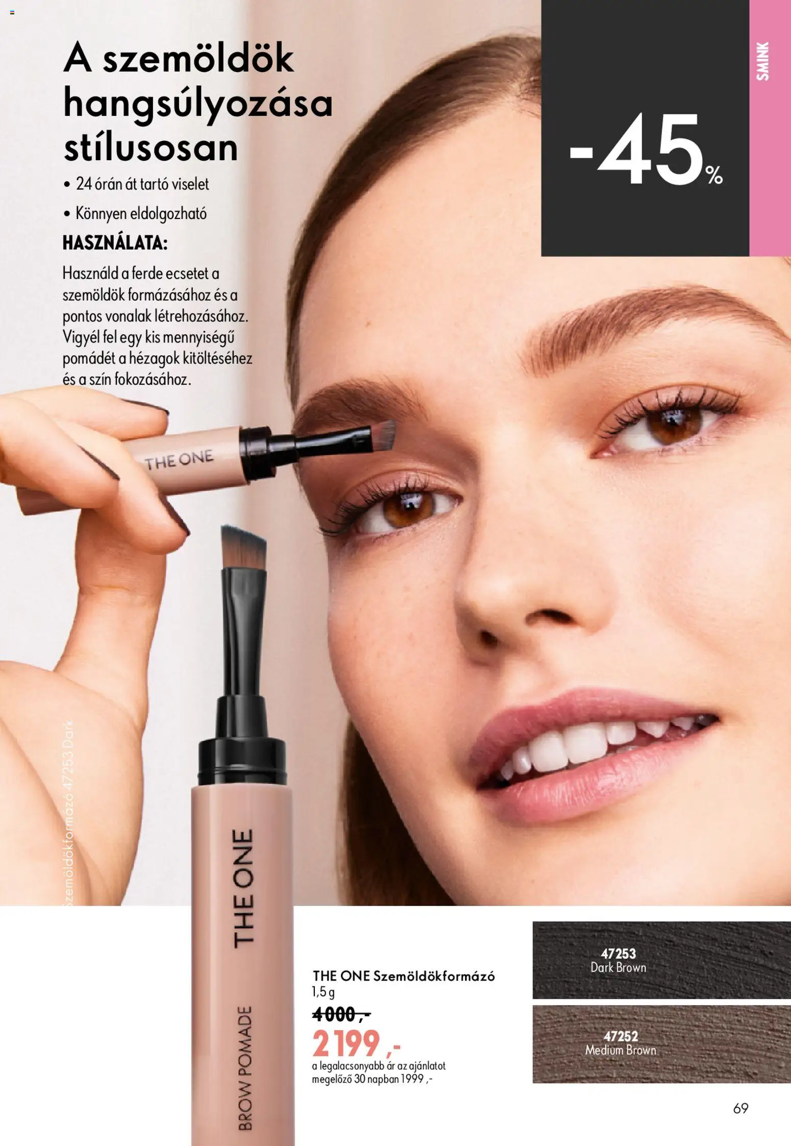 Oriflame akciós ujság - amely érvényes a következő dátumtól: 2026.08.19. | Oldal: 69 | Termékek: Smink