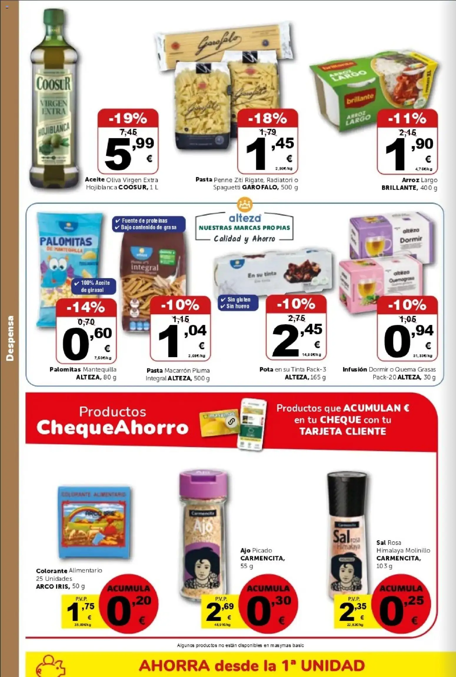Masymas folleto │ válido desde el 16/10/2026 | Página: 12 | Productos: Ajo, Pasta, Sal, Colorante alimentario