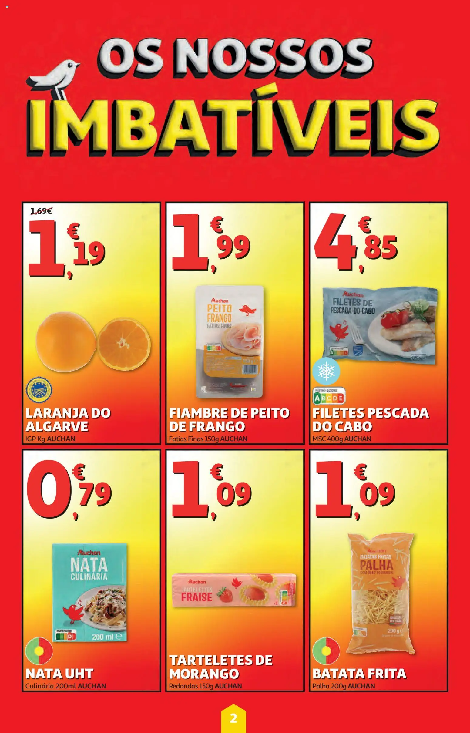 Auchan folheto │ válido de 07.05.2026 | Página: 2 | Produtos: Batata frita, Frango, Nata, Batatas fritas