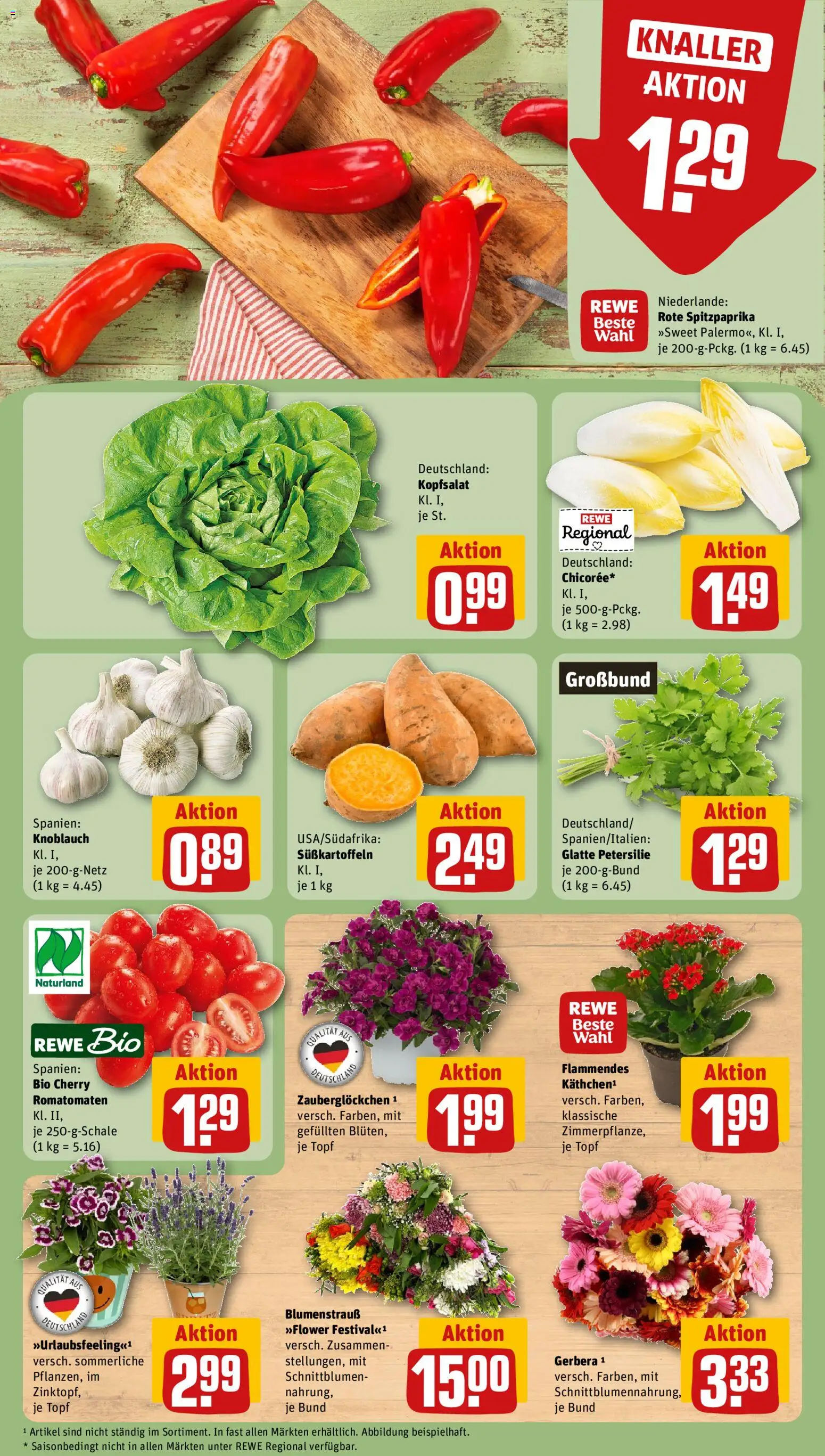Rewe Prospekt – gültig ab 08.06.2026 | Seite: 7 | Produkte: Knoblauch, Petersilie