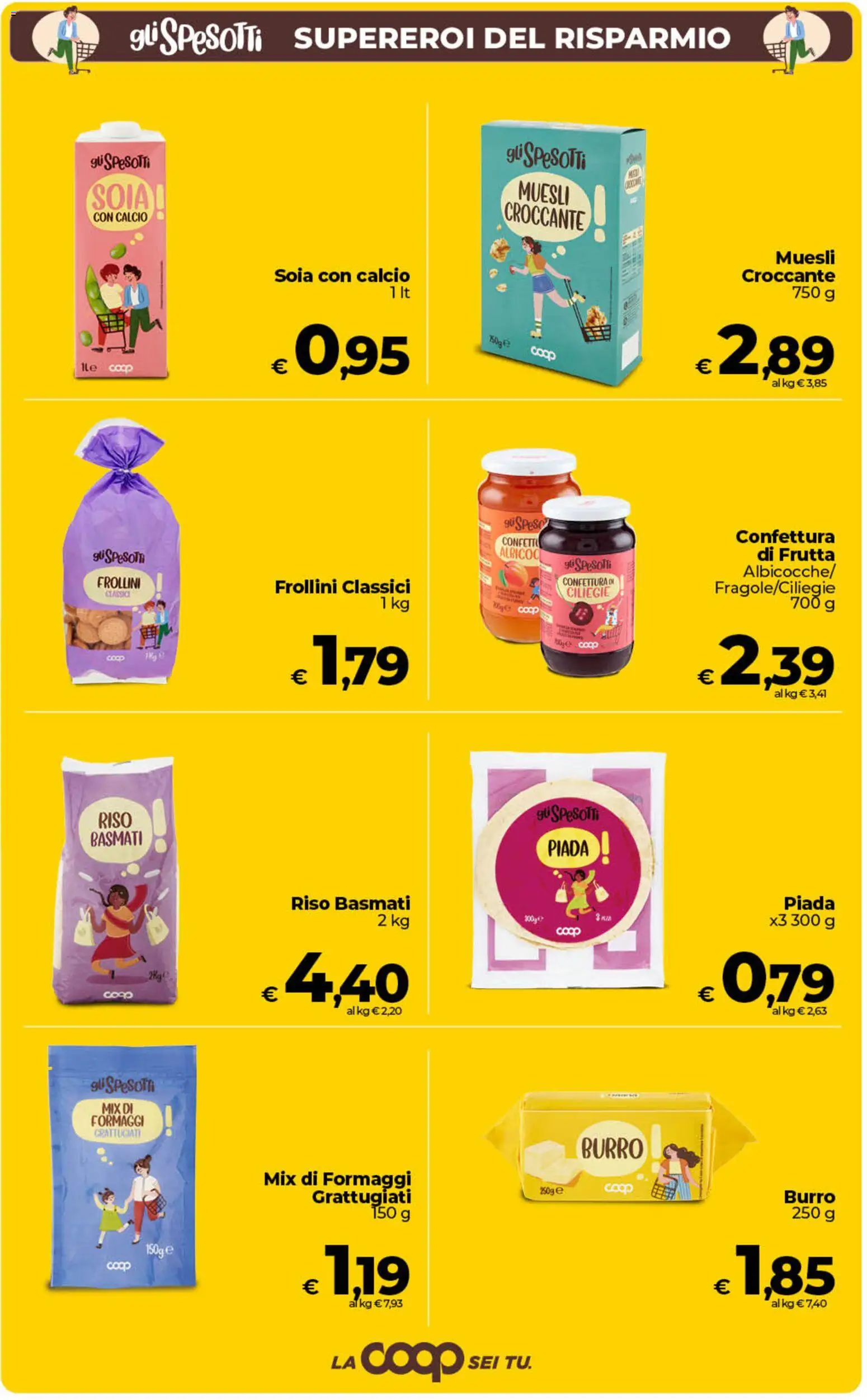 Volantino Ipercoop del 18.06.2026 | Pagina: 13 | Prodotti: Riso Basmati, Frutta, Burro, Frollini