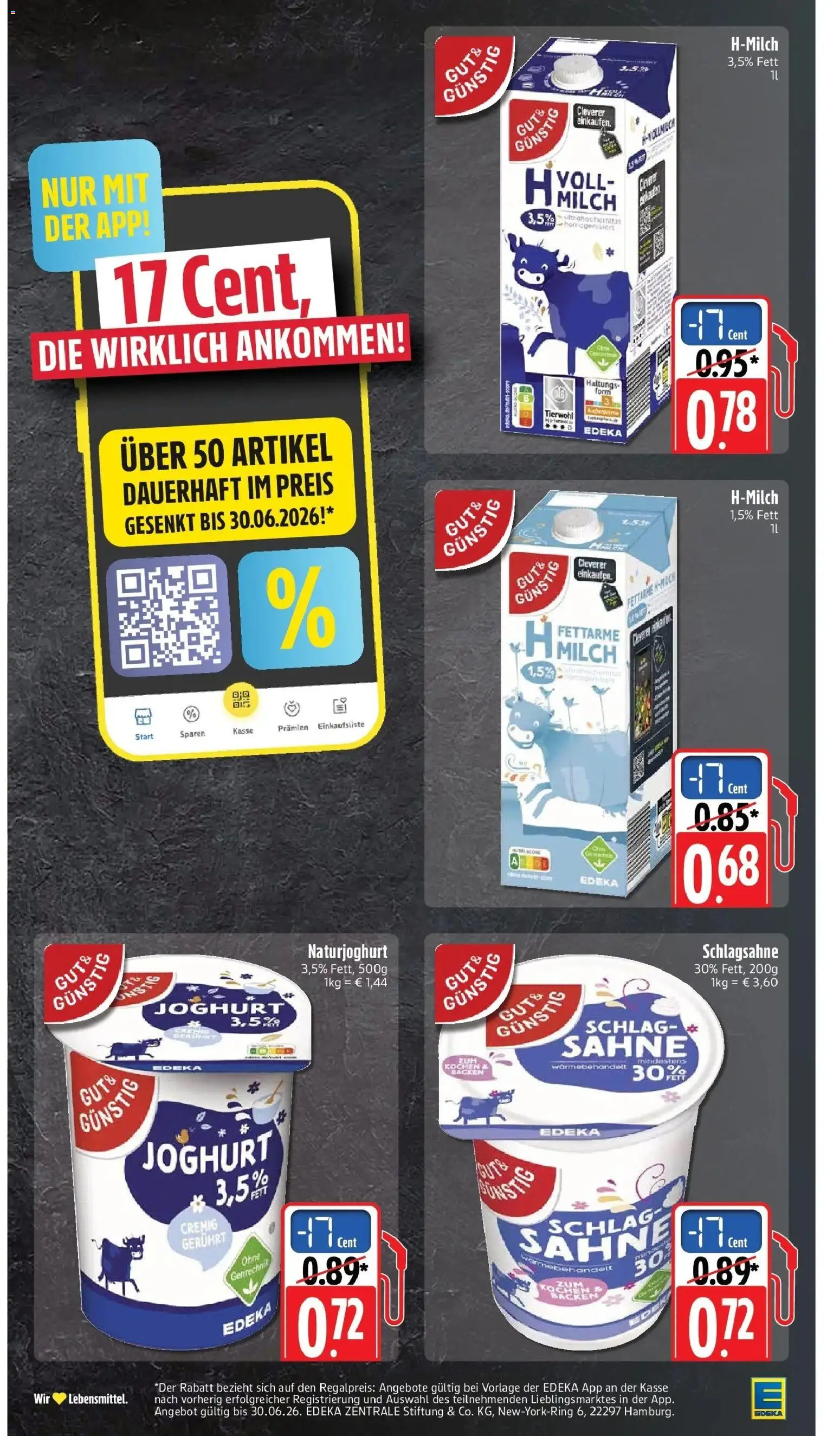 E center Prospekt Göppingen – gültig ab 17.05.2026 | Seite: 5 | Produkte: Schlagsahne, Milch, Joghurt, Sahne