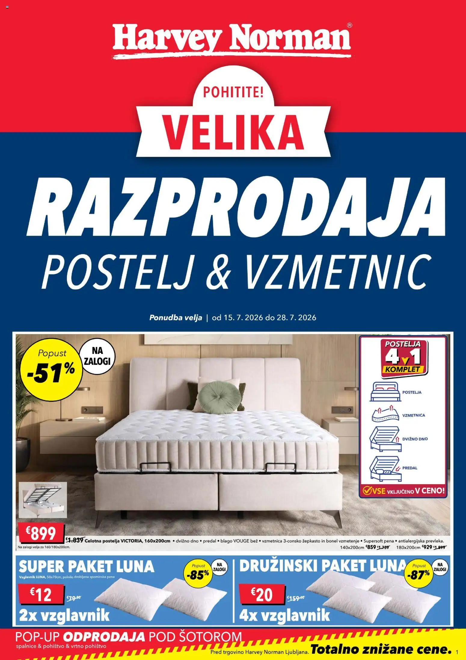Novi Harvey Norman katalog ponudbe – veljaven od 15.07.2026 | Stran: 1
