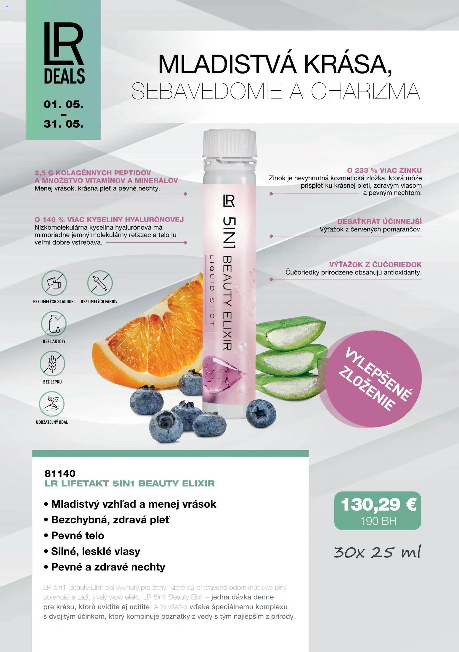 Nové LR akcie – leták je platný od 15.05.2026 | Strana: 8 | Produkty: Čučoriedky