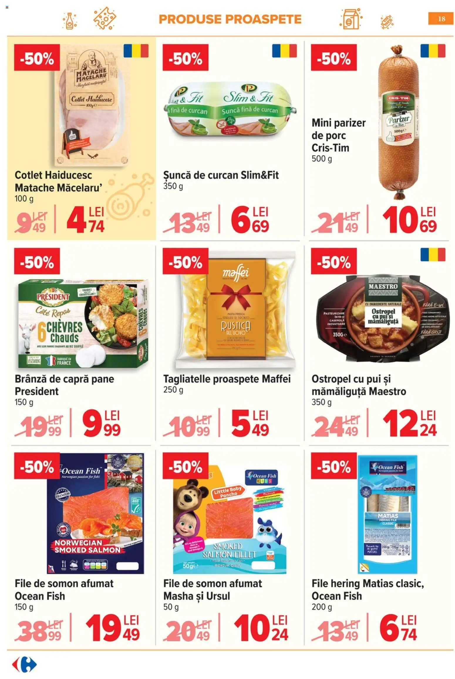 Noul catalog Carrefour – valabil de la 06.05.2026 | Pagină: 21 | Produse: Lait de coco, Hacıyatmaz Kedi Oyuncağı, Brânză, Parizer