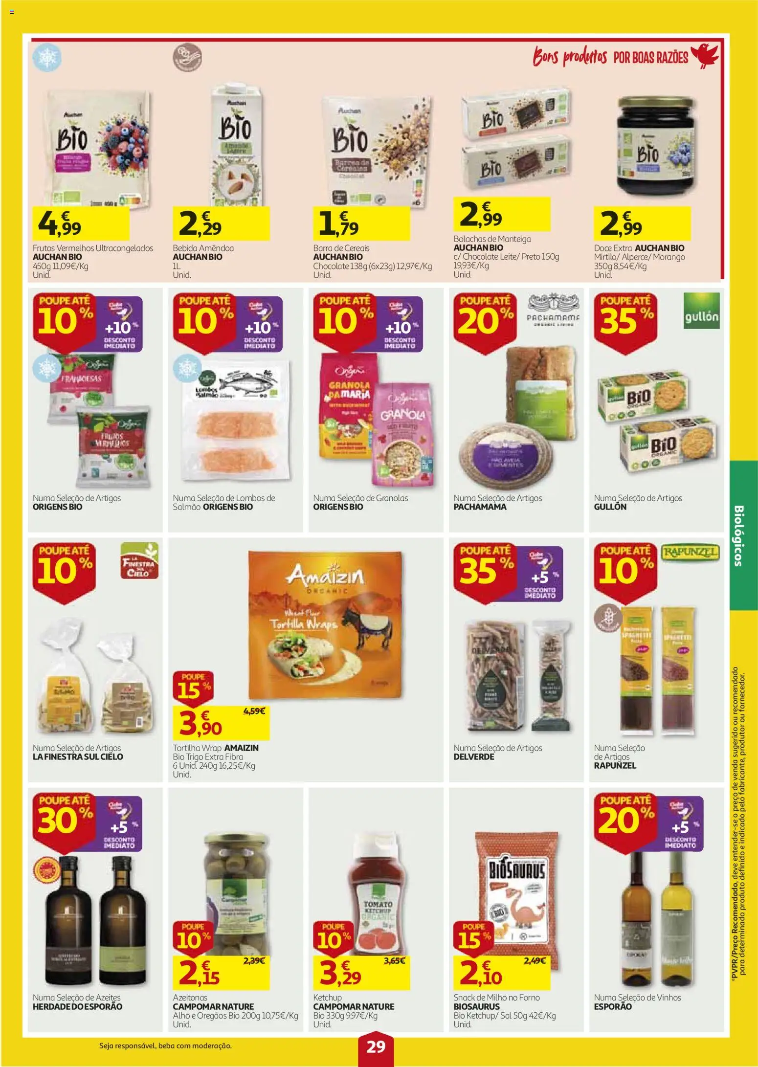 Auchan folheto │ válido de 27/08/2026 | Página: 29 | Produtos: Azeitonas, Sal, Manteiga, Cereais